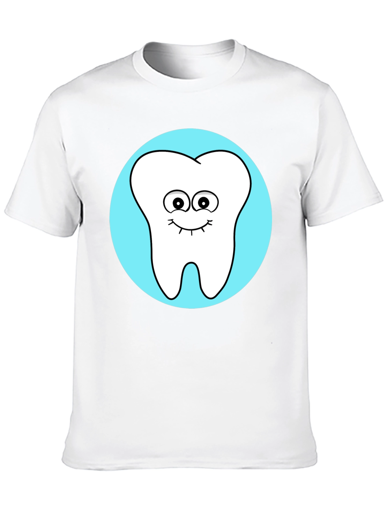 Black Cute Tooth Graphic Tee - Fun Dentist Shirt view 10