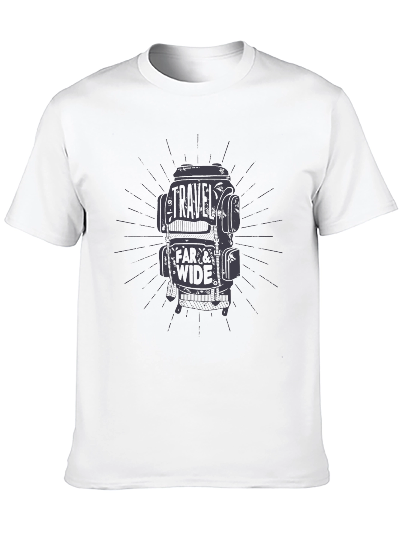 Black Travel Far & Wide Graphic Tee - Black view 10