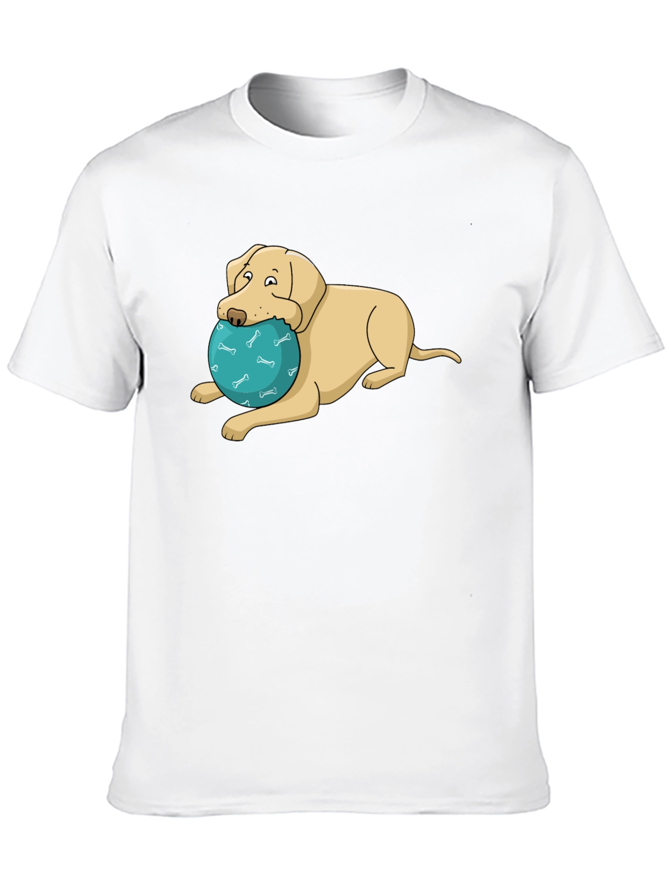 Black Dog and Ball Graphic T-Shirt view 10