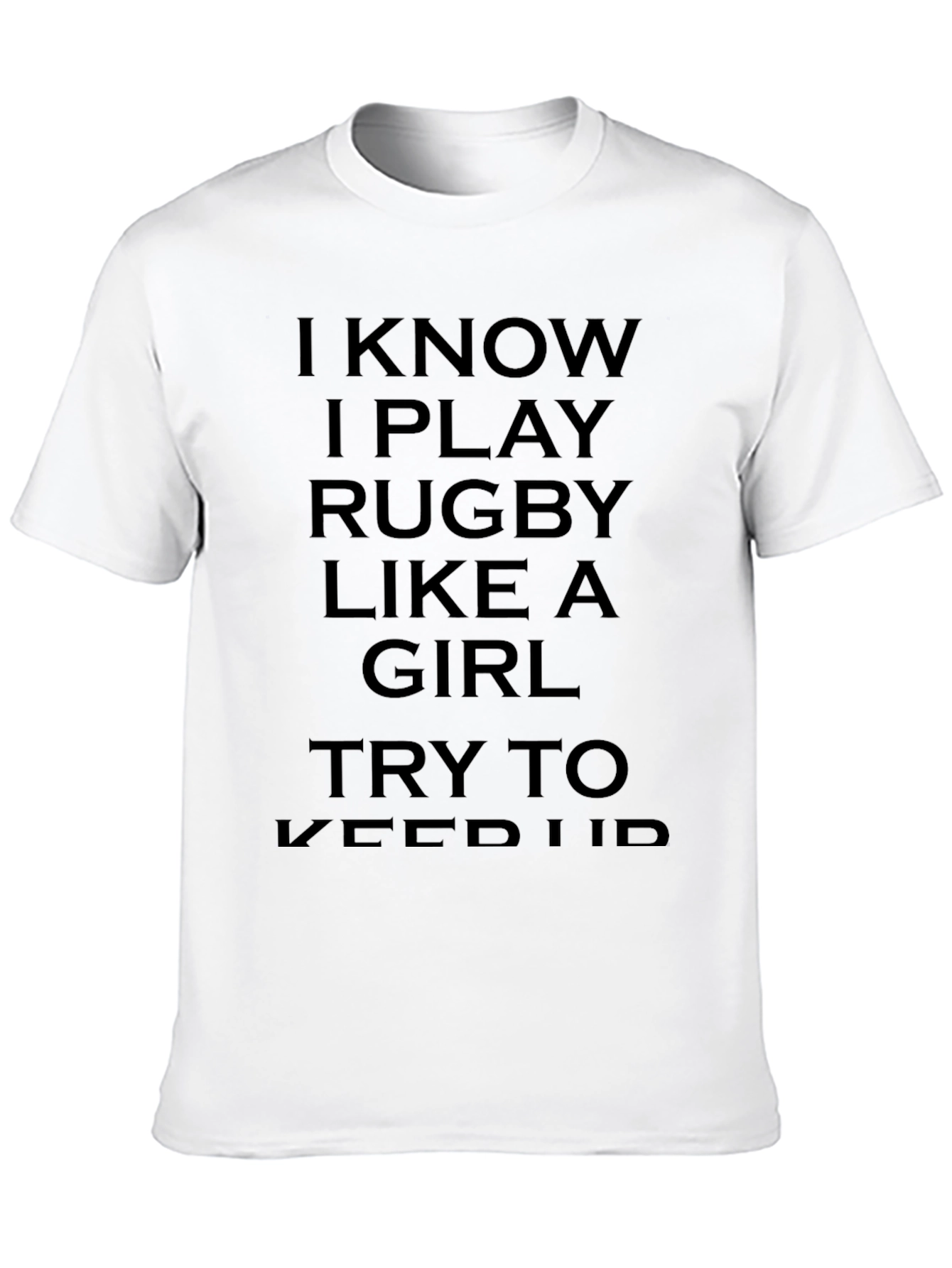 Black Rugby Girl T-Shirt Funny Rugby Player Gift Tee view 10
