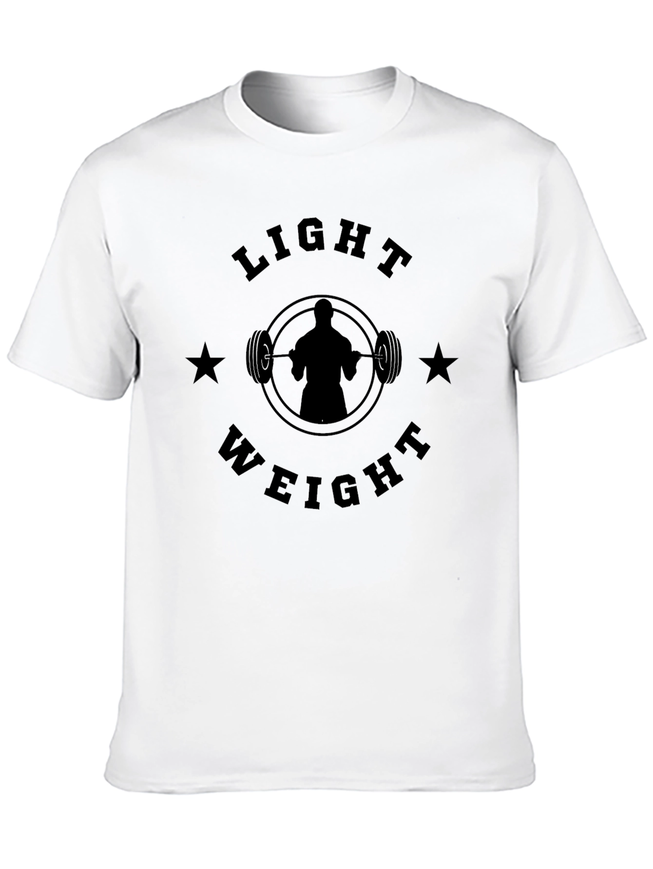 Black Light Weight Workout T-Shirt - Gym Motivation Apparel view 10