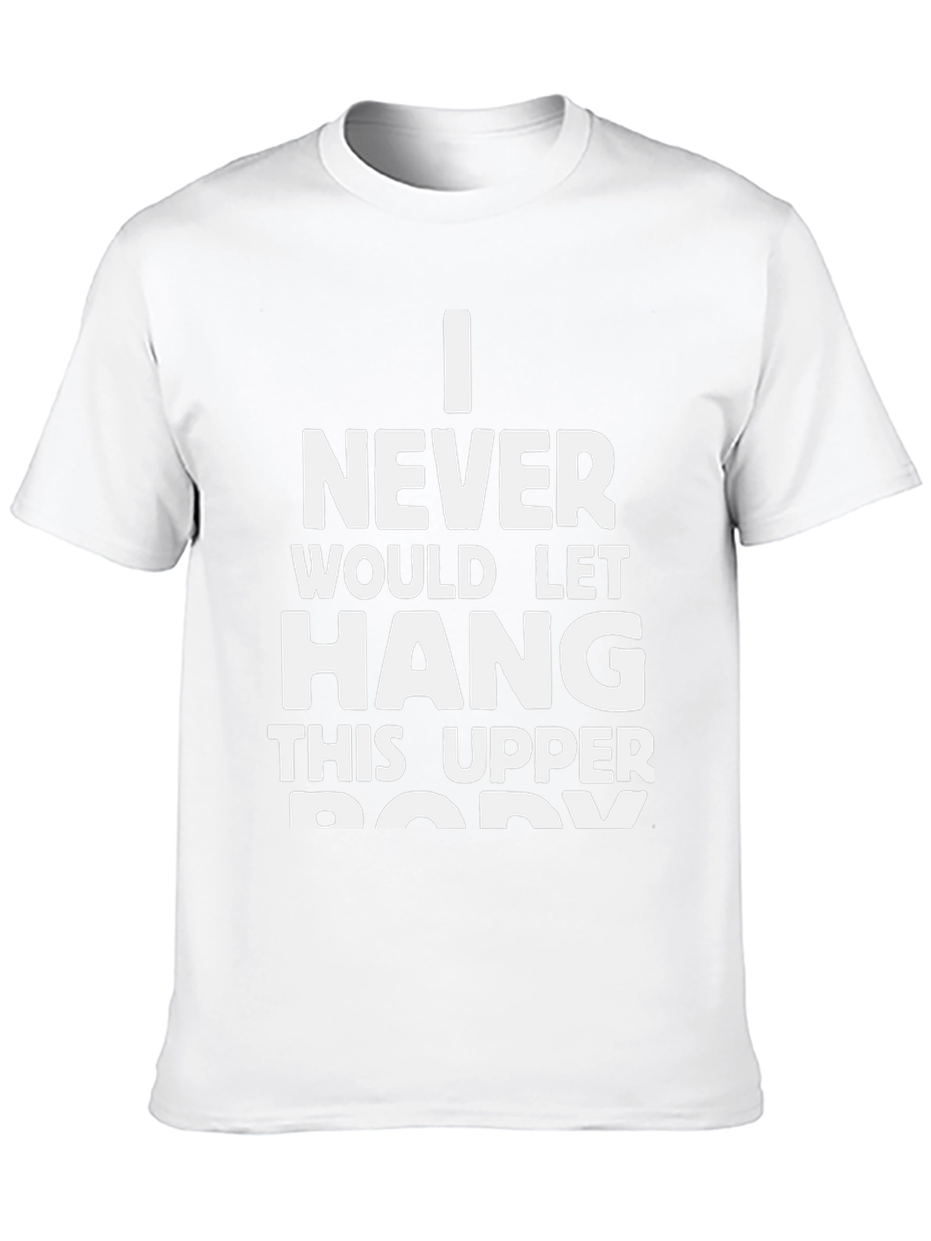 Black Funny Workout T-Shirt - Never Let Hang view 10