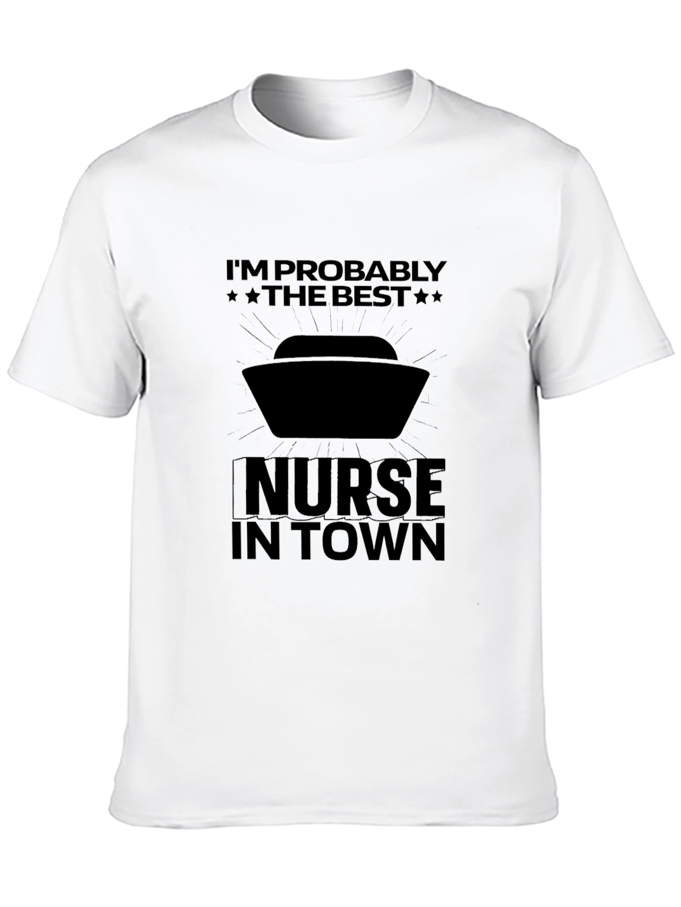 Black Best Nurse in Town Graphic Tee view 10