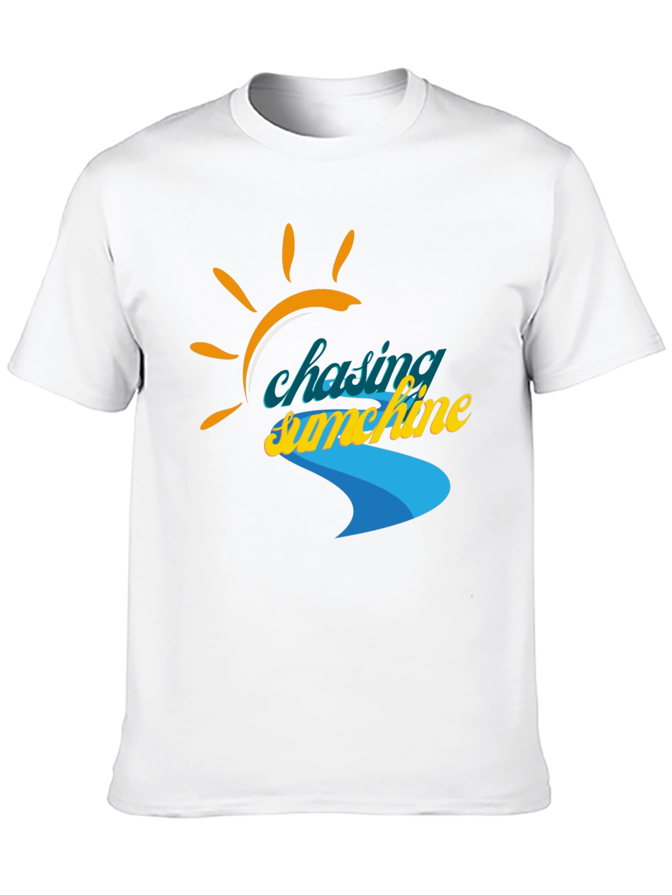 Black Chasing Sunshine Graphic Tee - Black Cotton Shirt view 10