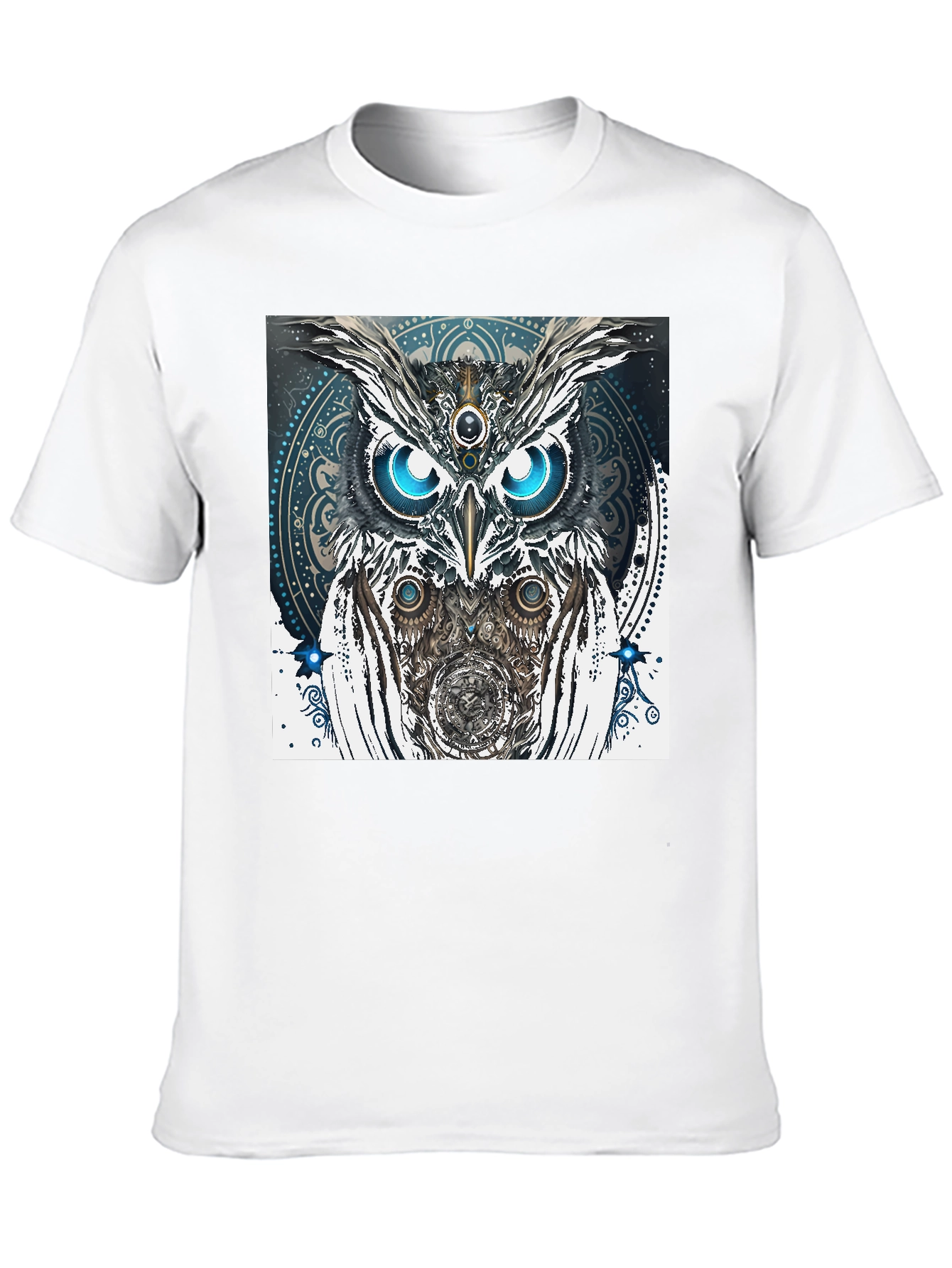 Black Mystic Owl Graphic Tee - Unique Spiritual Design view 10