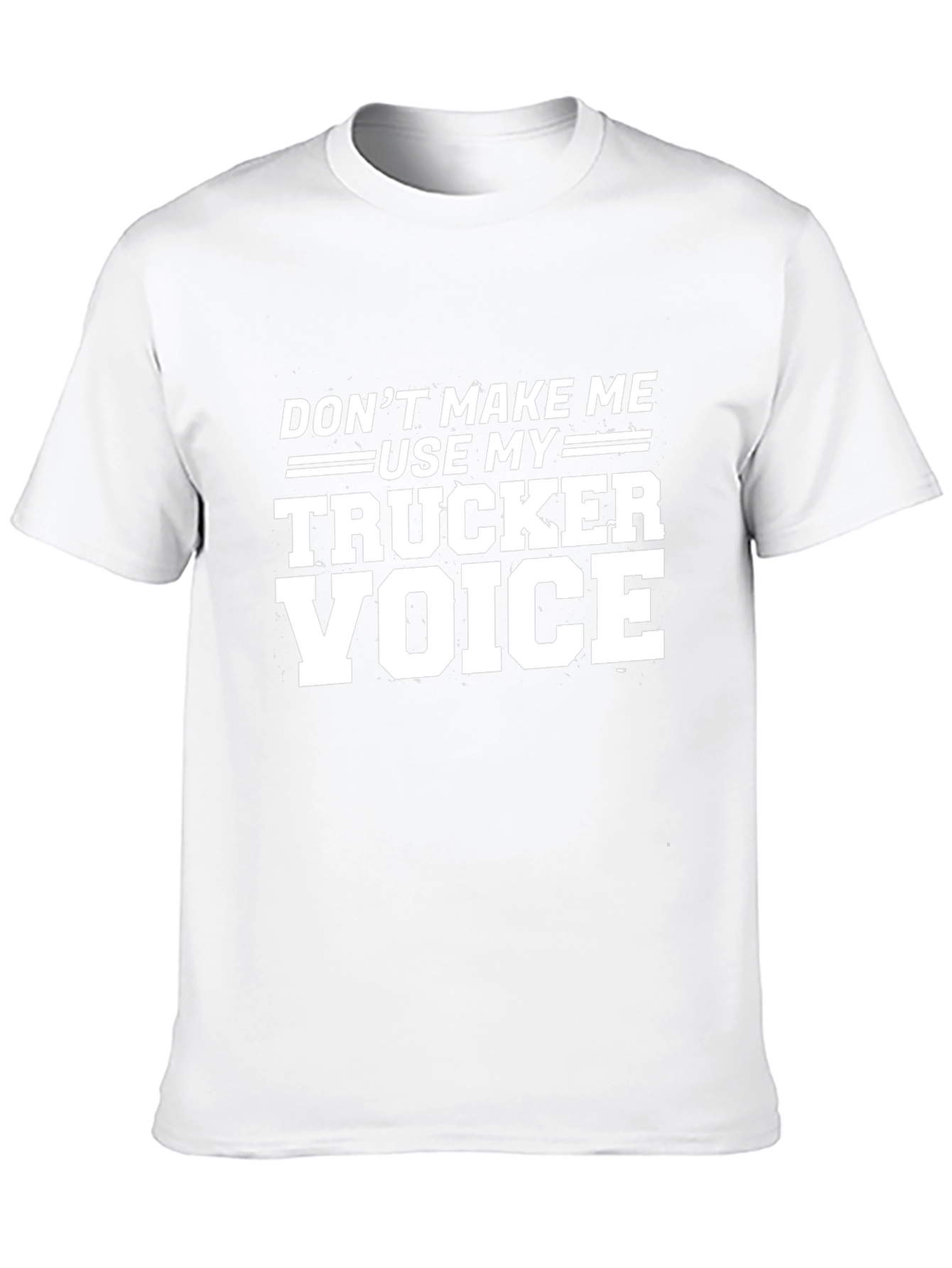 Black Trucker Voice T-Shirt - Funny Novelty Tee view 10