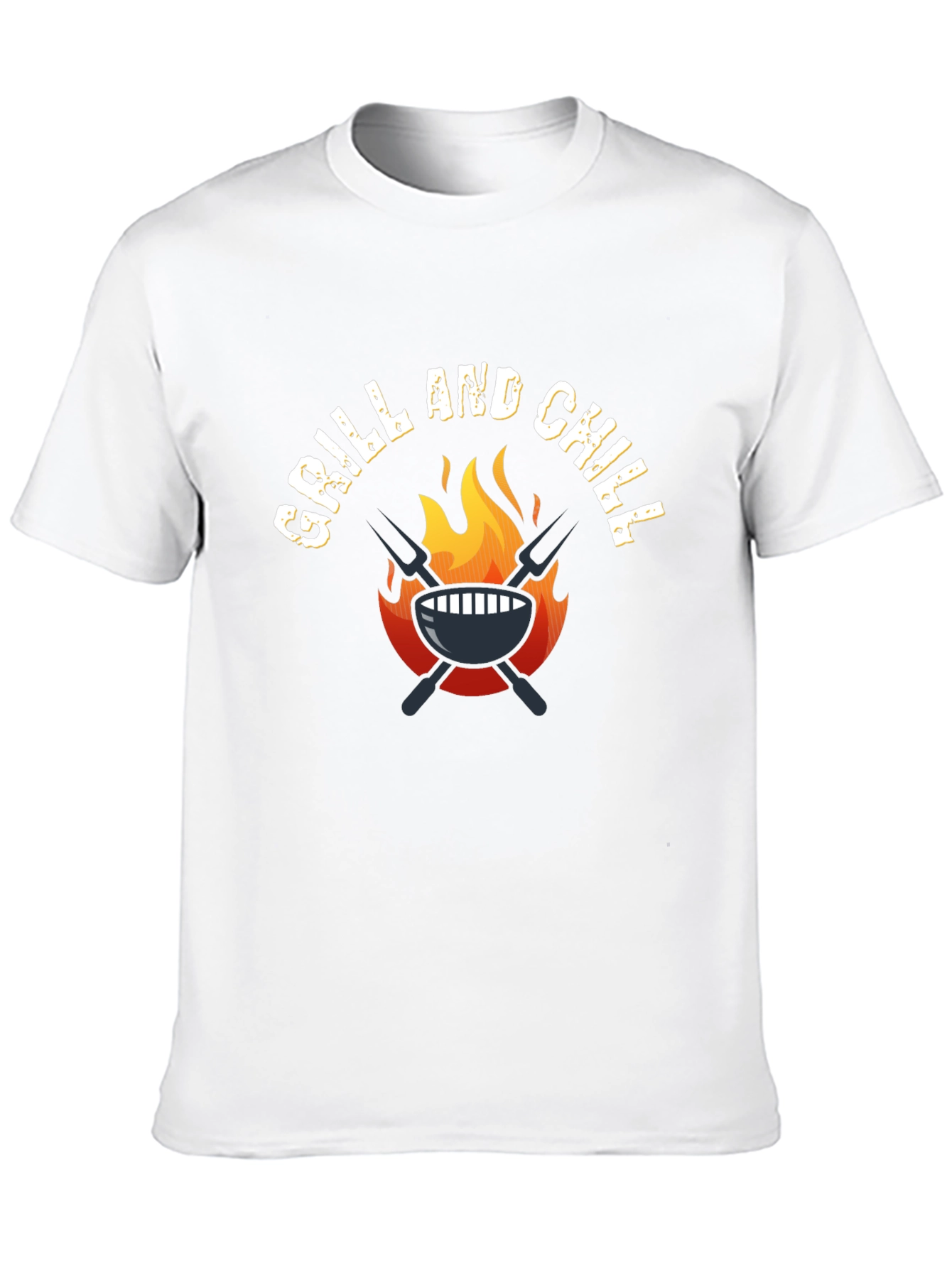 Black Grill and Chill Black T-Shirt view 10
