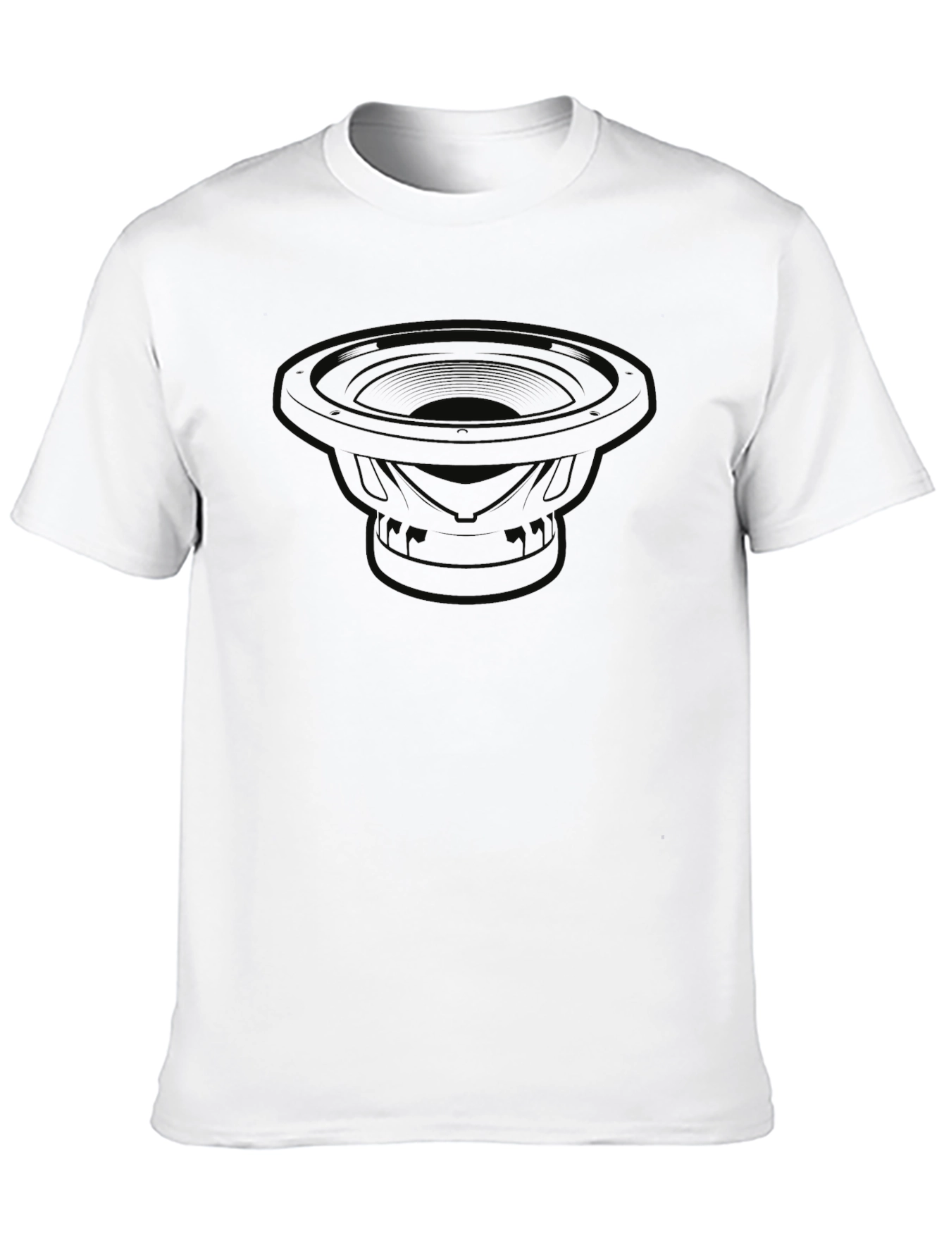 Black Black Speaker Graphic Tee - Bass Boost Style view 10