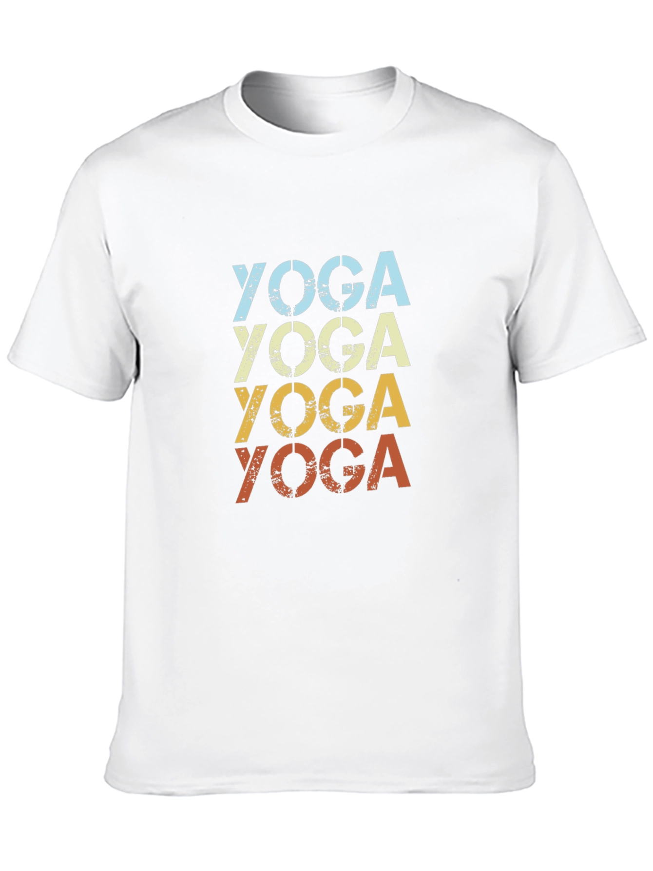 Black Retro Yoga T-Shirt - Soft Cotton Tee for Men view 10