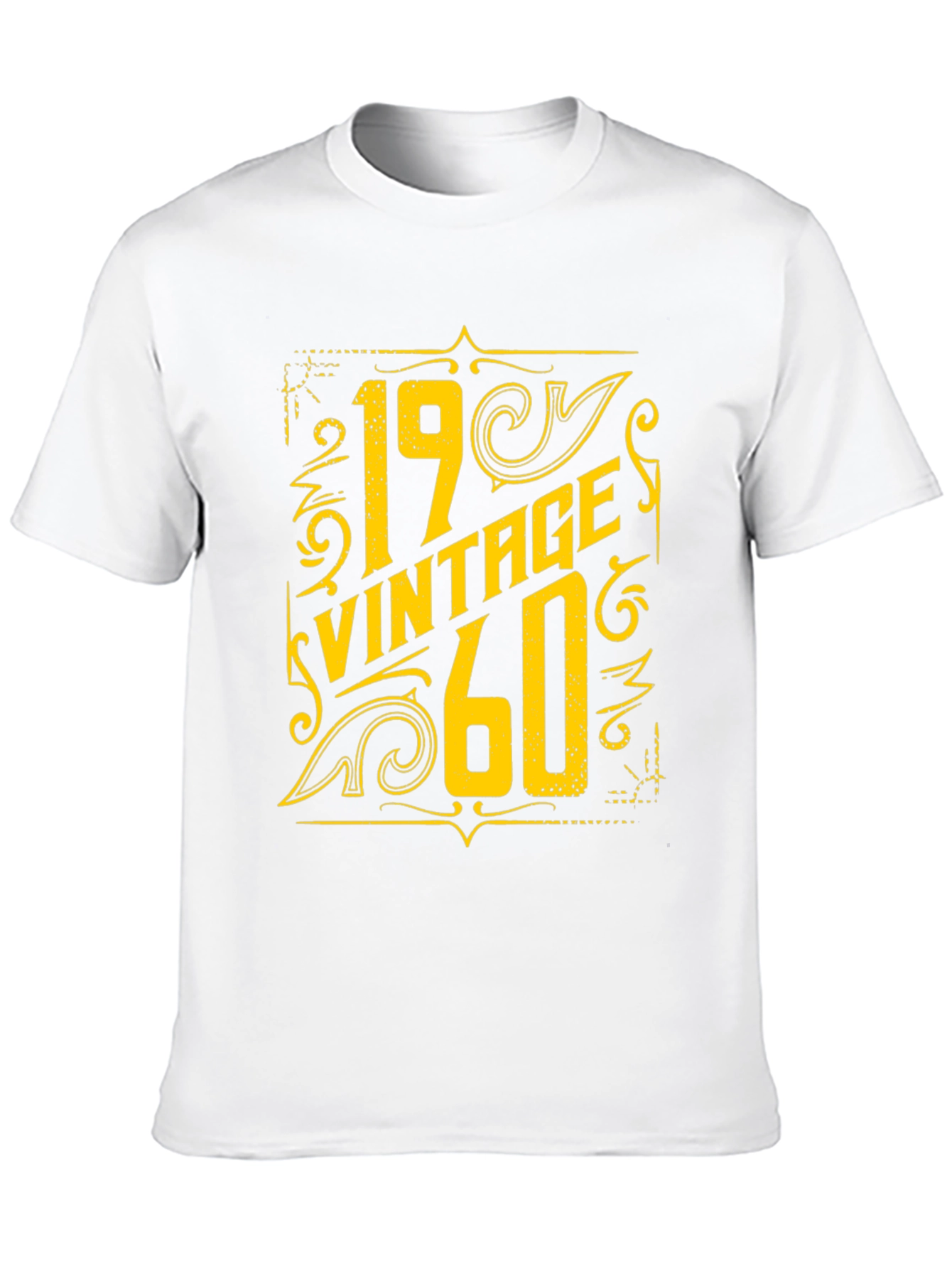 Black Vintage 1960 T-Shirt - Retro Birthday Gift Tee view 10