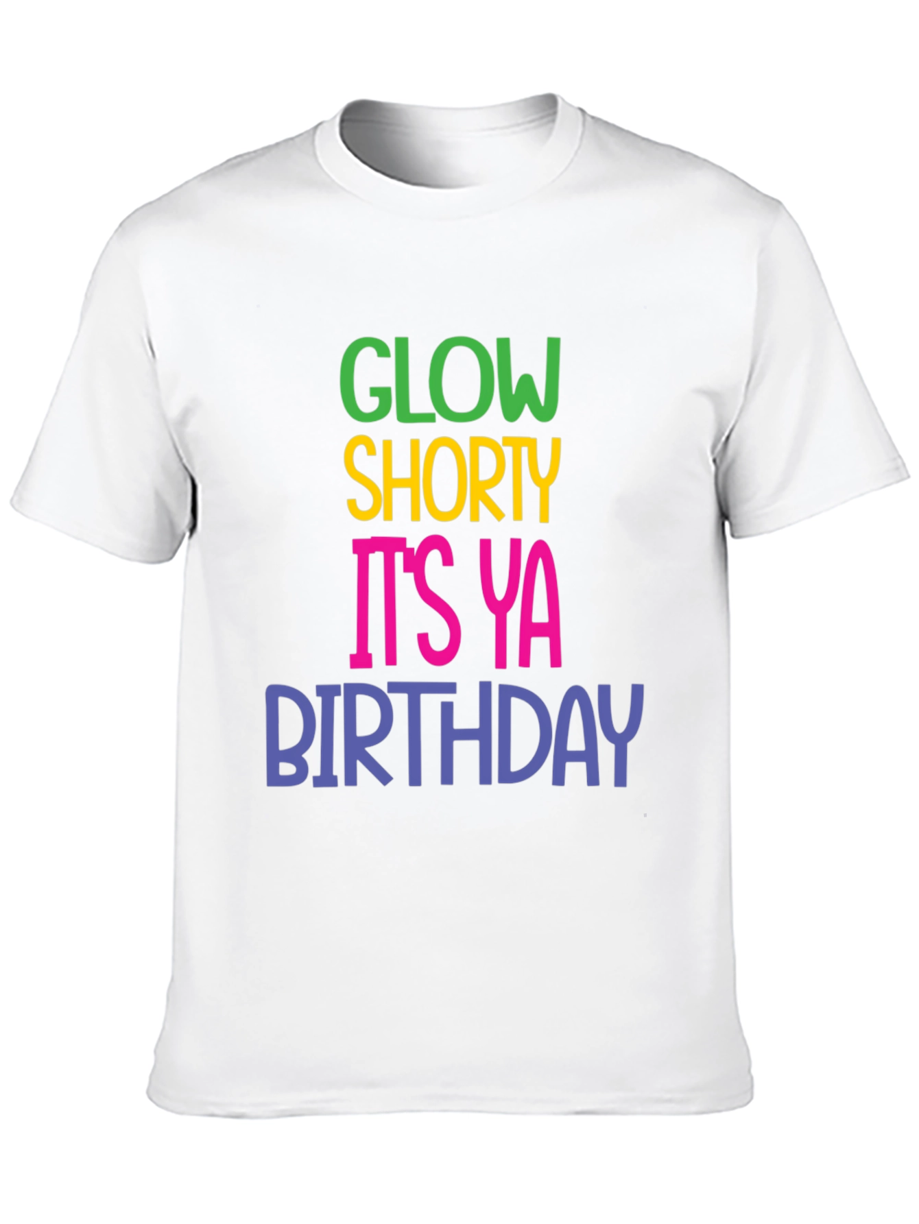 Black Glow Shorty Birthday Graphic T-Shirt view 10