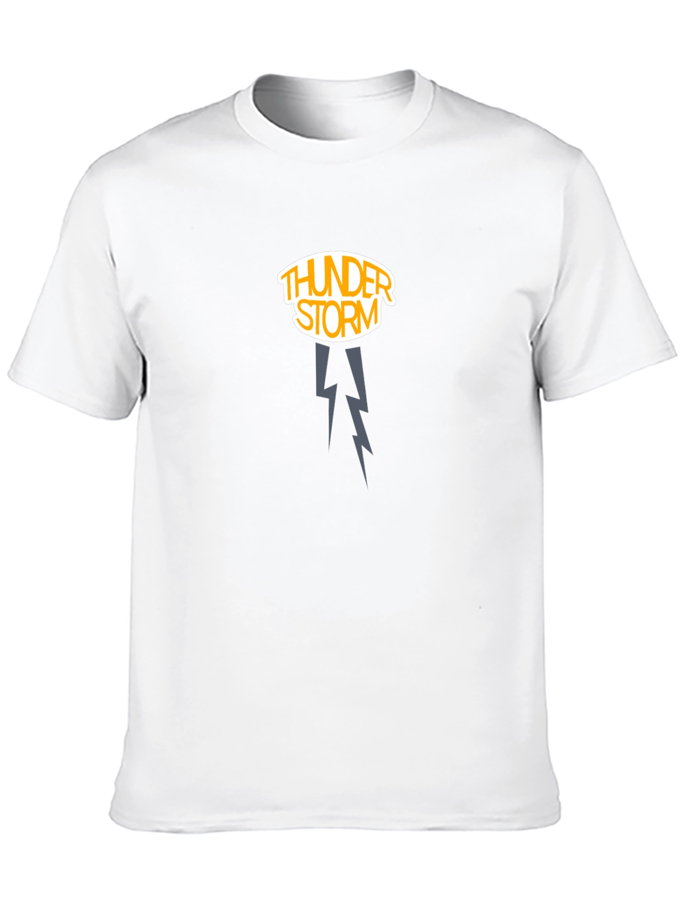 Black Thunderstorm Graphic Tee - Dark Cotton Shirt view 10