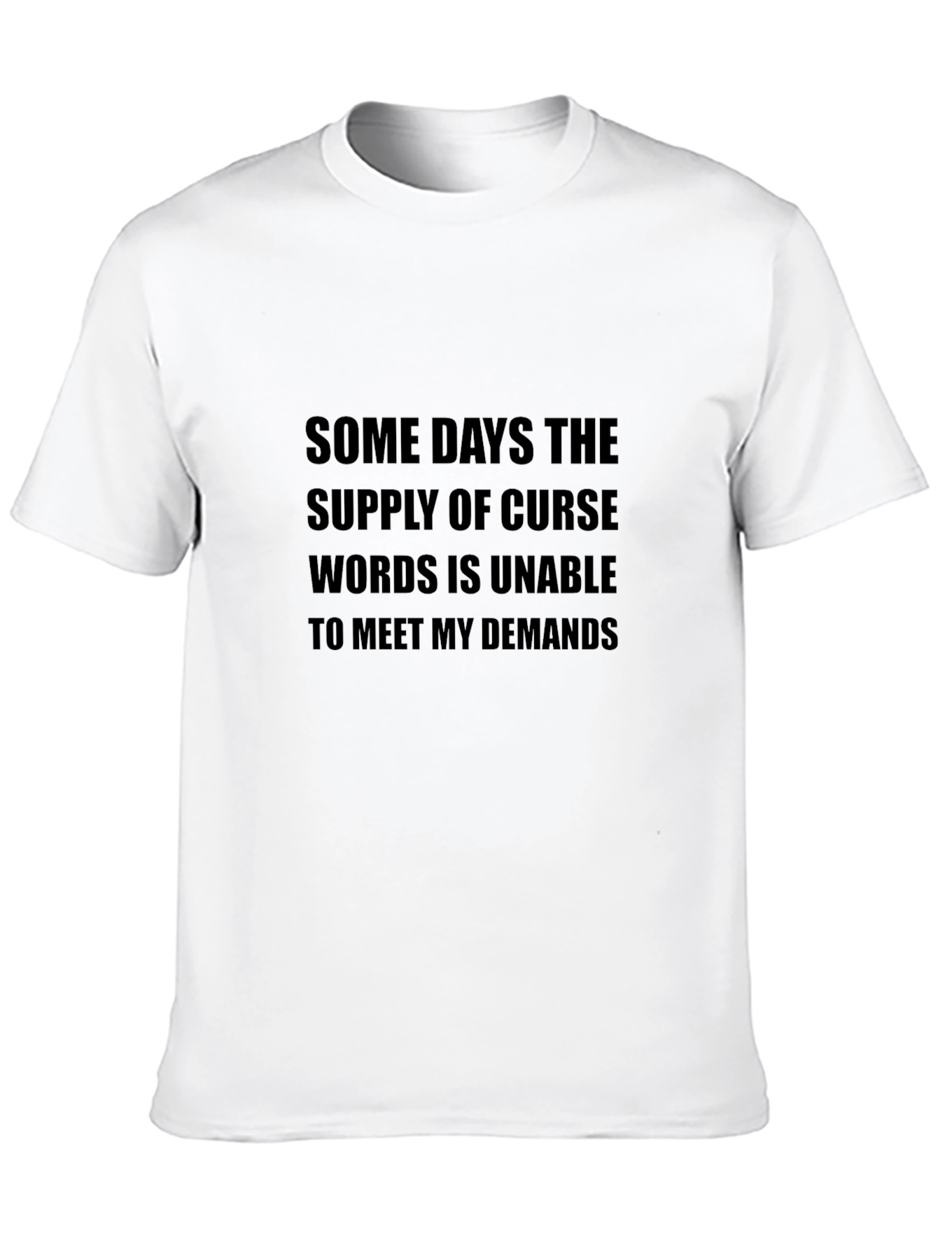 Black Funny Graphic Tee - Curse Words Demand view 10