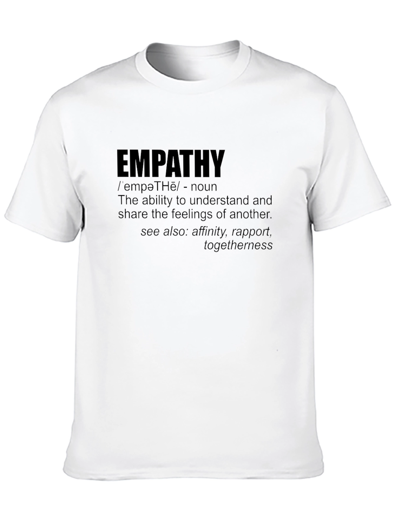 Black Empathy Definition T-Shirt - Understand & Share Feelings view 10