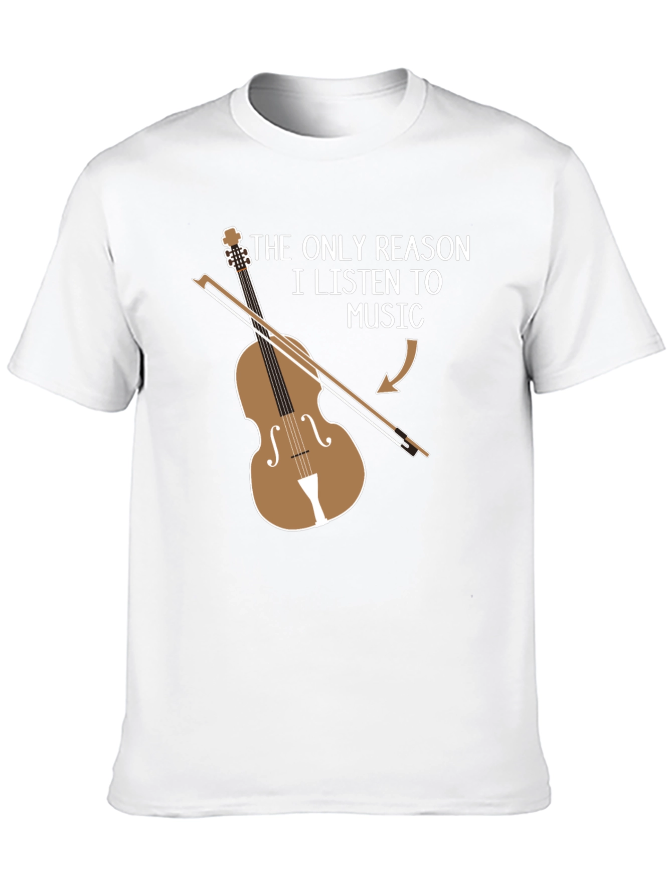 Black Musician's Humorous T-Shirt: Violinist's Reason to Listen view 10