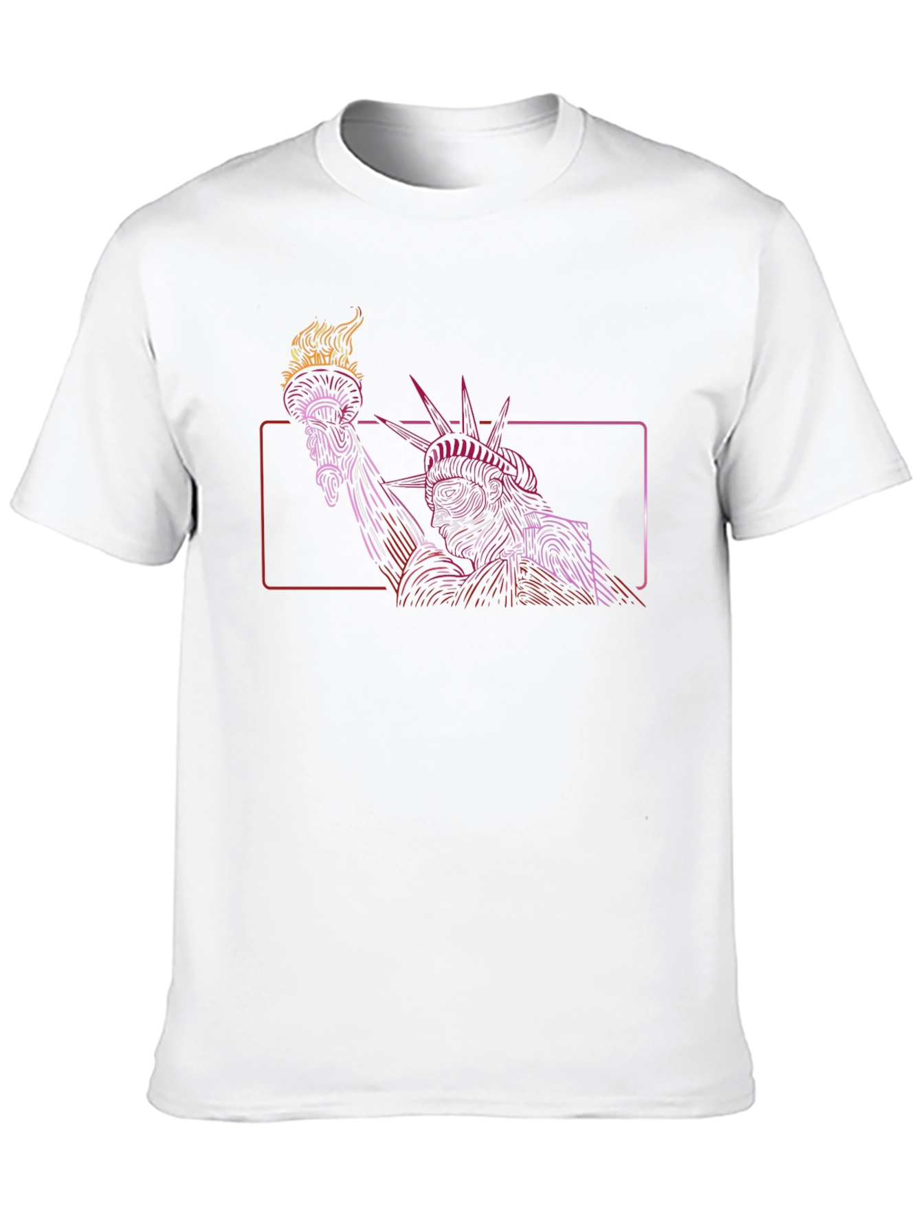 Black Statue of Liberty Graphic Tee - Men's Black T-Shirt view 10