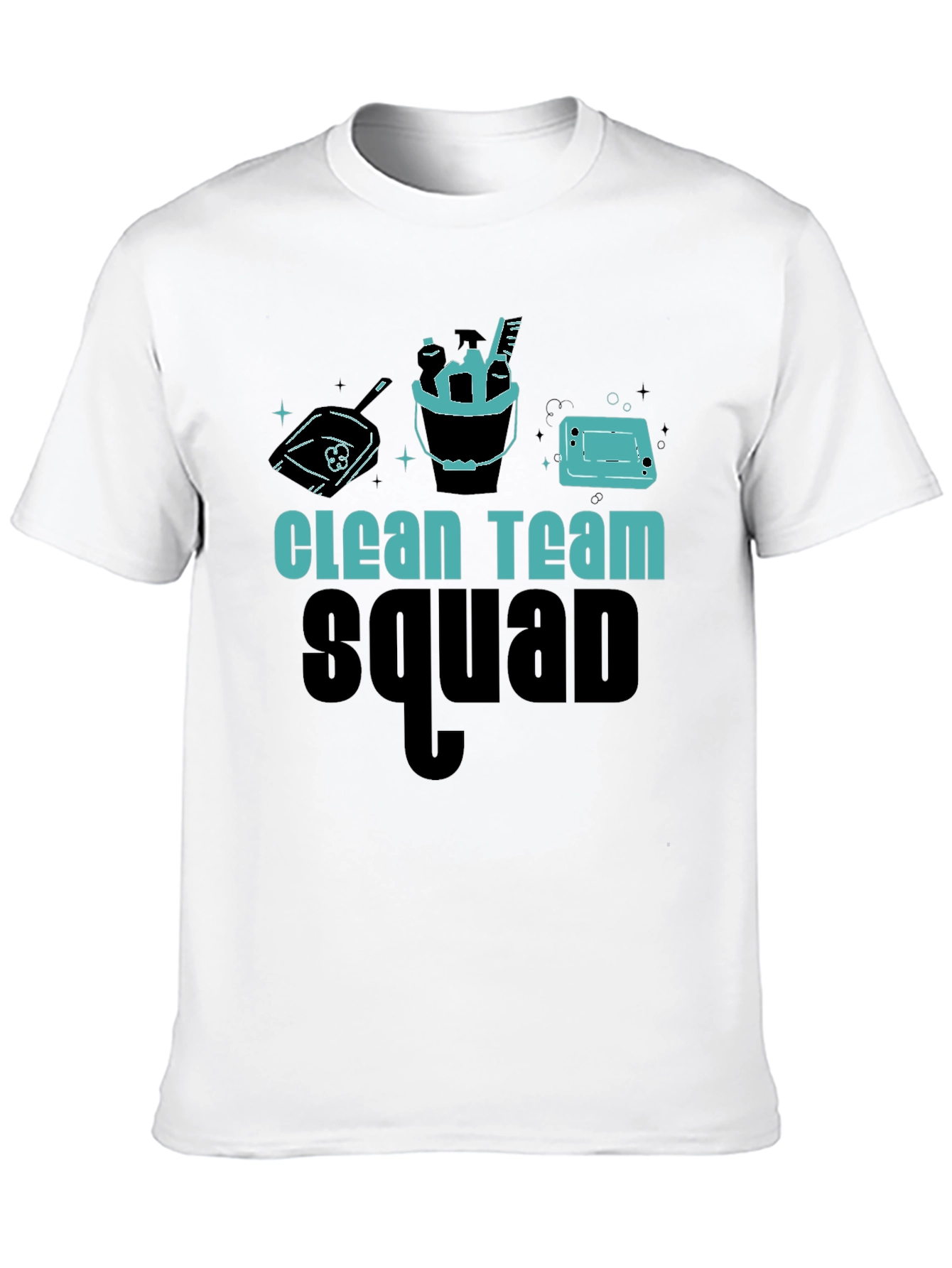 Clean Team Squad Black T-Shirt - 10