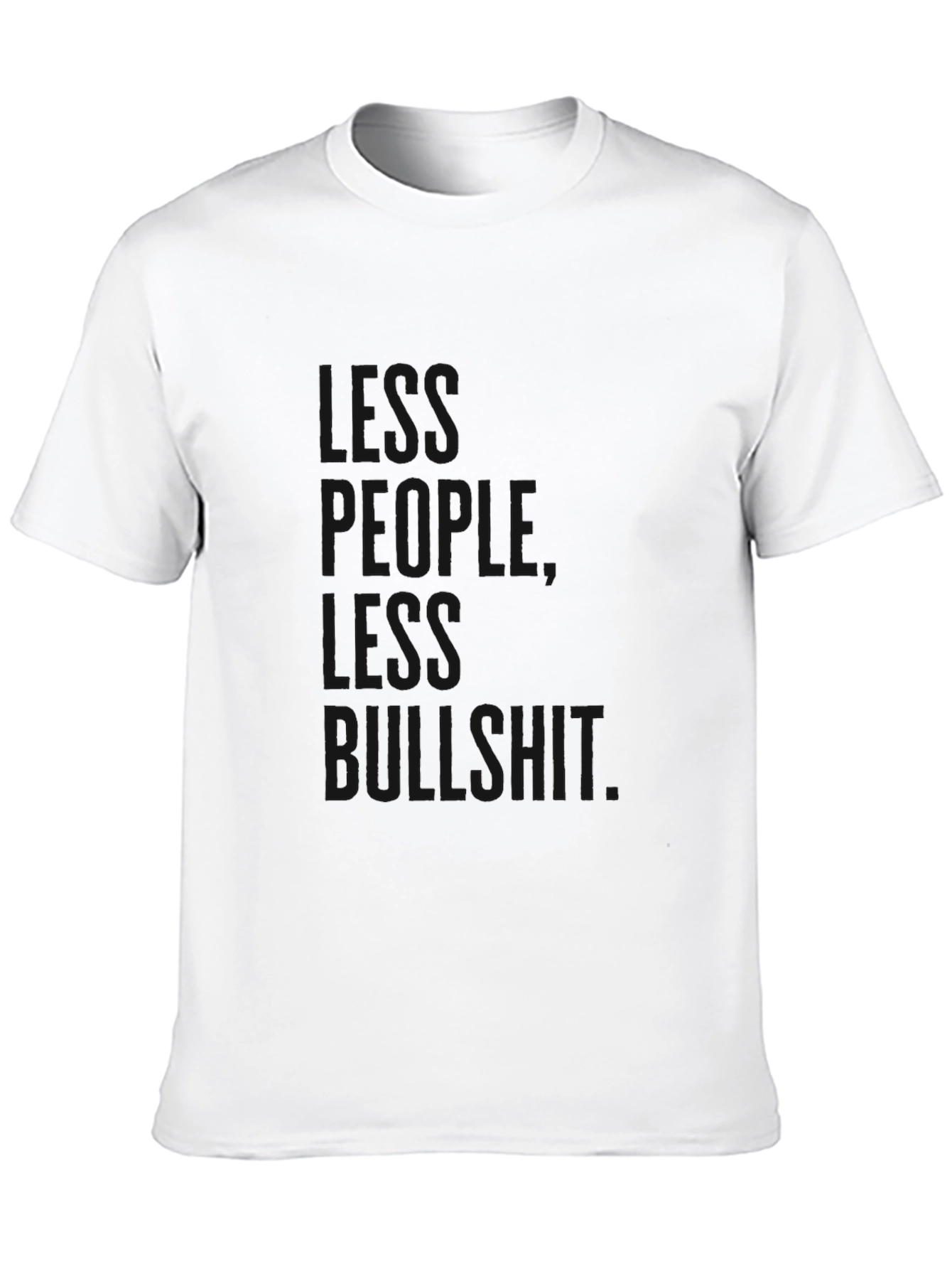 Black Black Graphic T-Shirt: People, Less Bullshit view 10