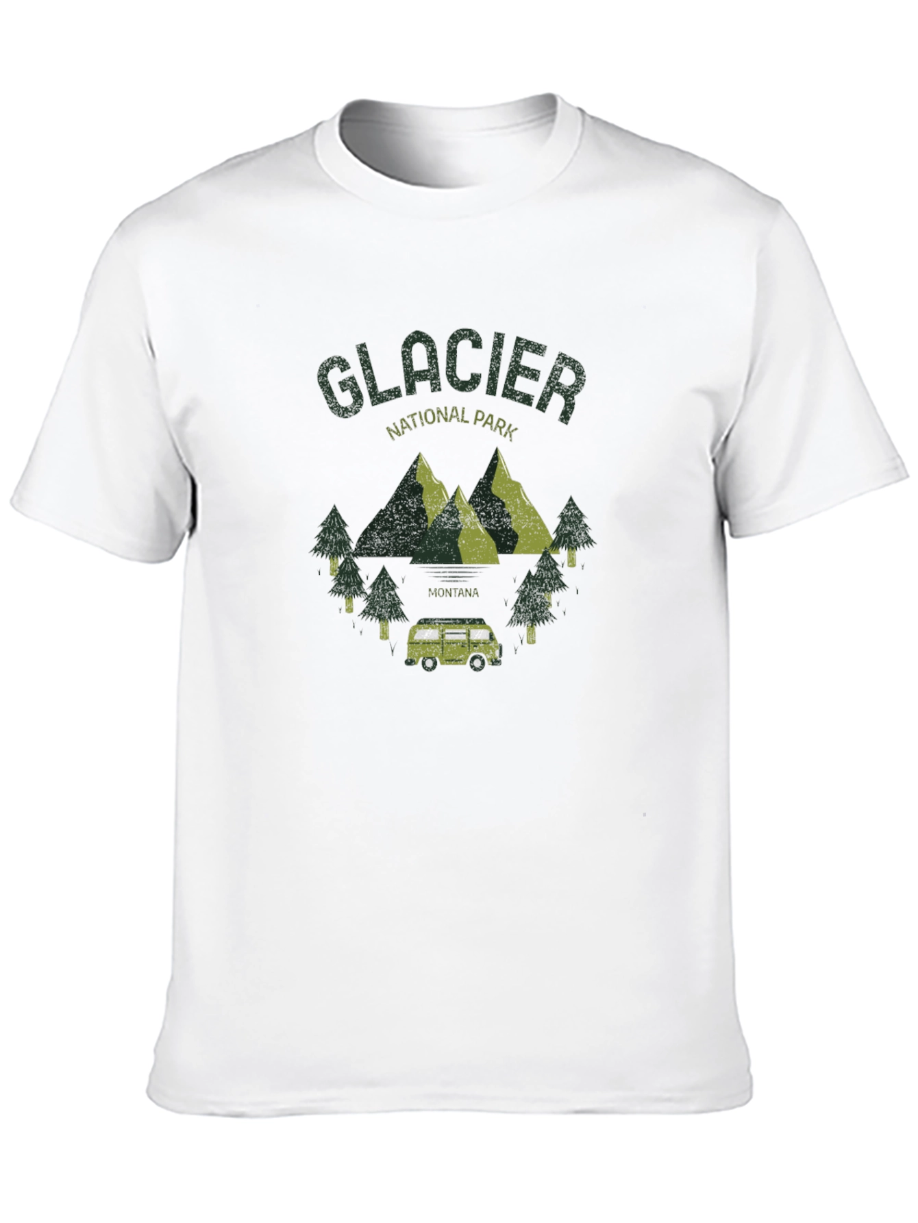 Black Glacier National Park Graphic T-Shirt view 10