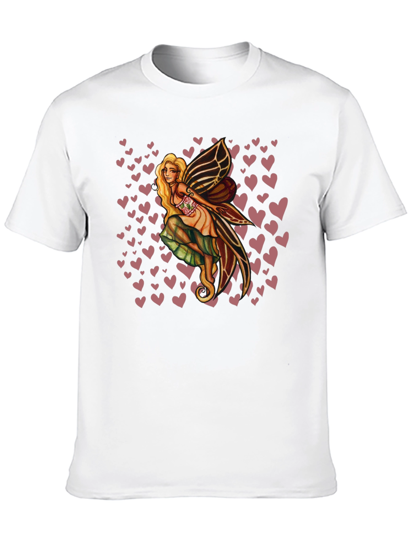 Black Fairy Heart Tee - Black Graphic T-Shirt view 10