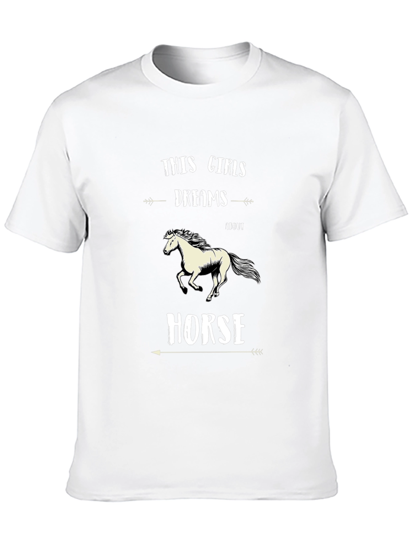 Black This Girl Dreams About Horse Black T-Shirt view 10