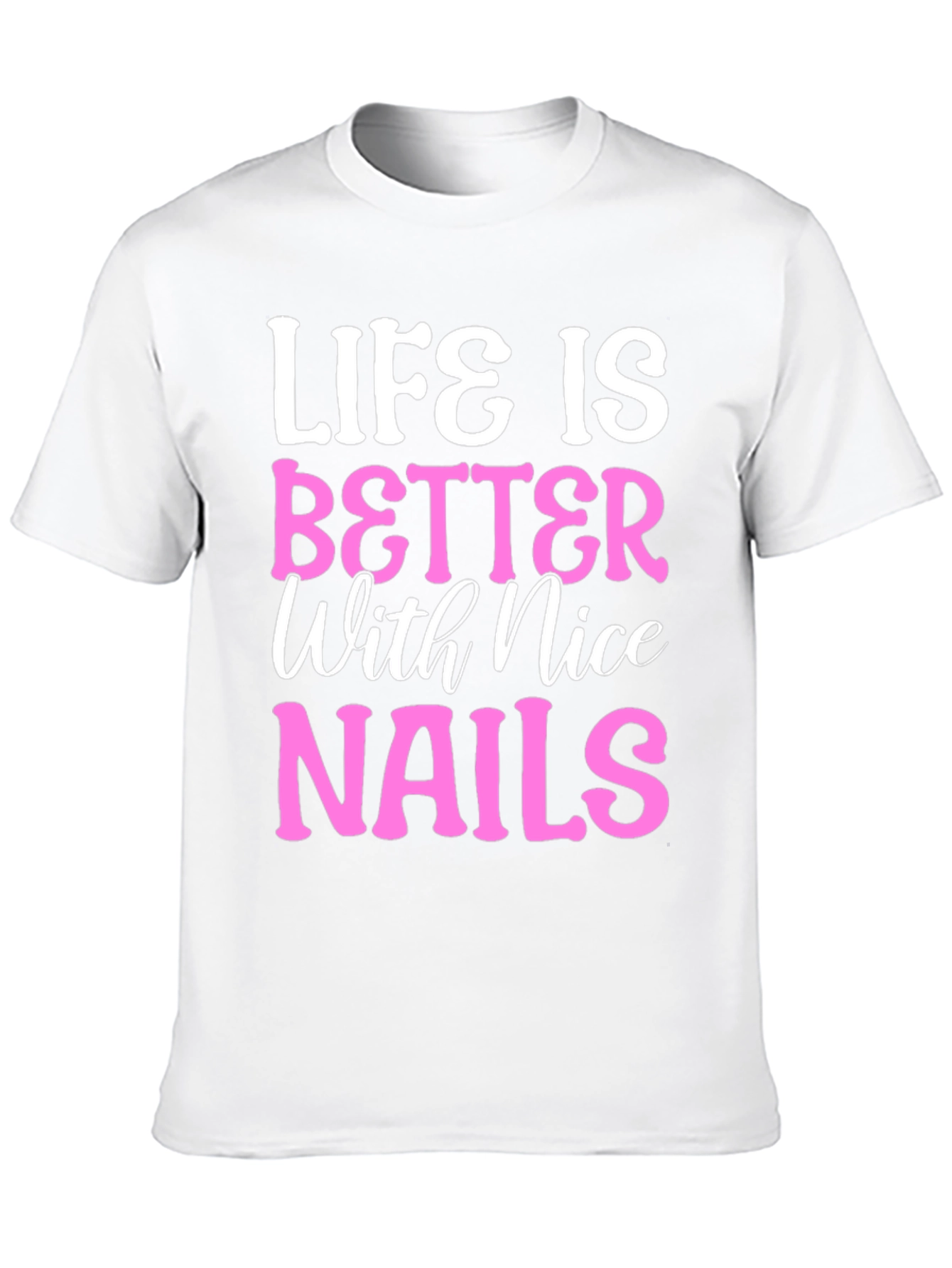 Black Life is Better with Nice Nails T-Shirt view 10
