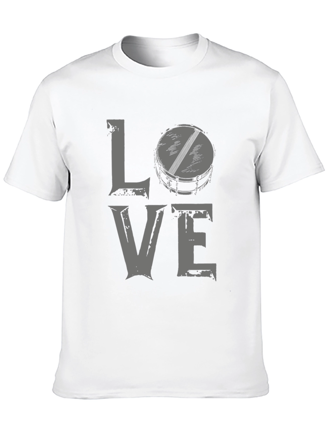 Black Love Drums Graphic Tee - Black Cotton Blend view 10