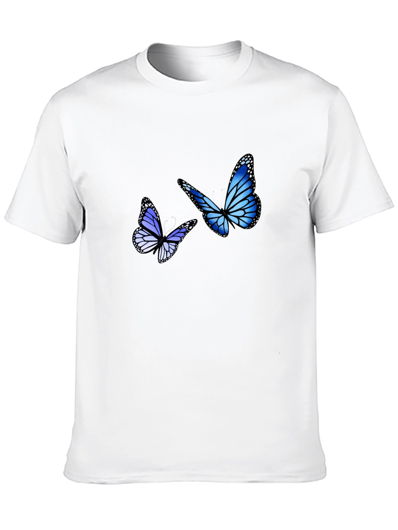 Black Blue Butterfly Graphic Tee view 10