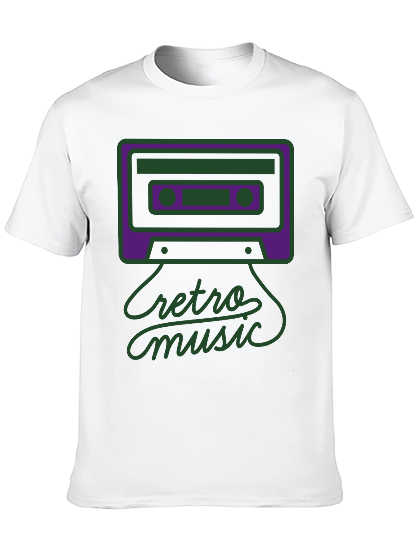 Black Retro Music Graphic Tee - Black view 10