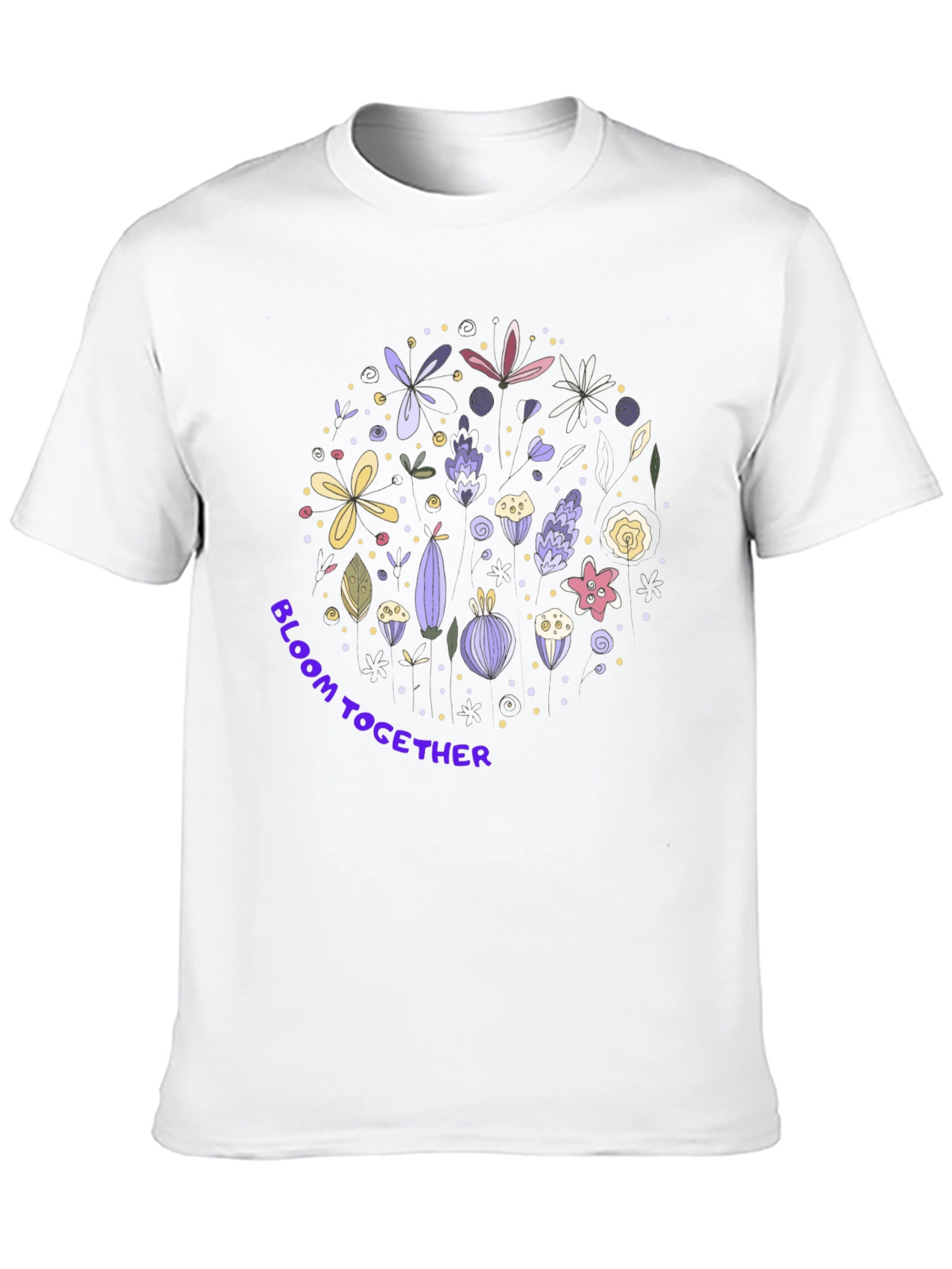 Black Bloom Together Graphic Tee - Stylish Floral Design view 10