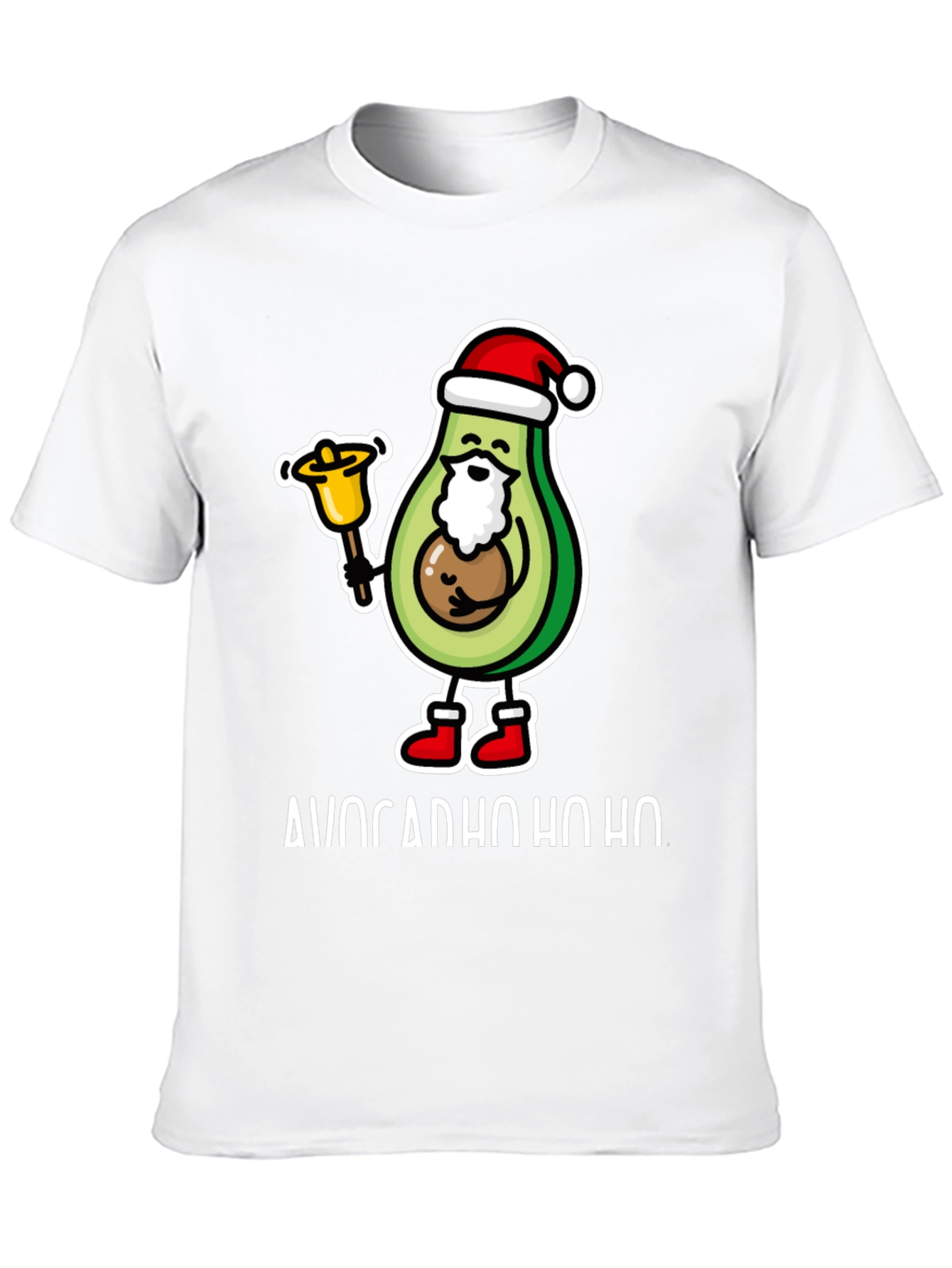 Avocado Ho Ho Ho Christmas T-Shirt - 10