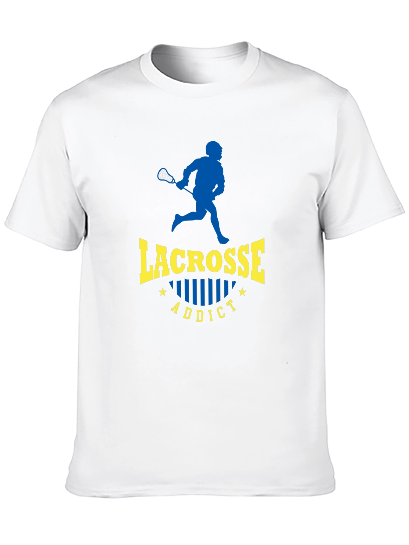 Black Lacrosse Addict Black T-Shirt view 10