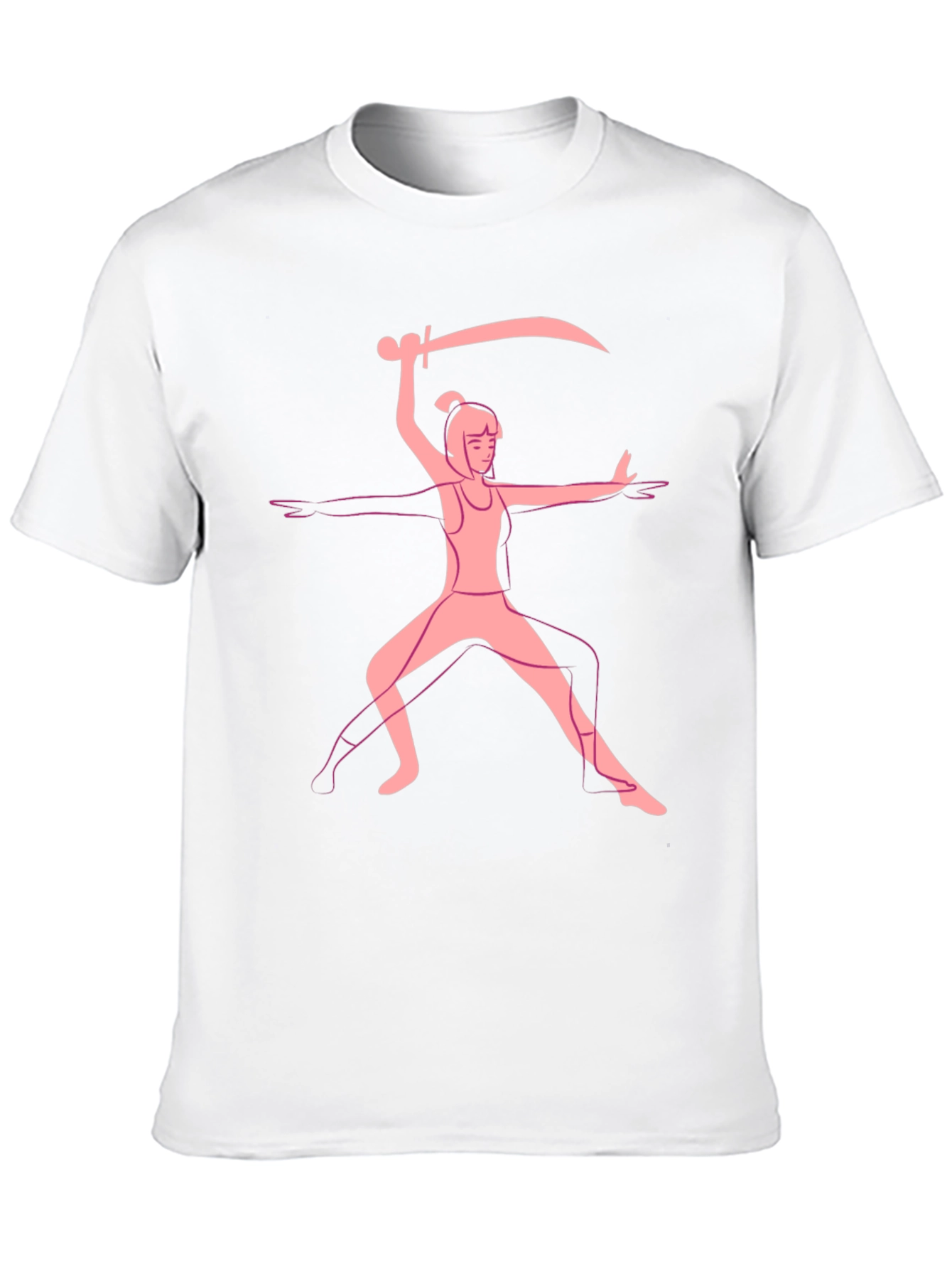 Black Warrior Pose Graphic Tee - Black view 10