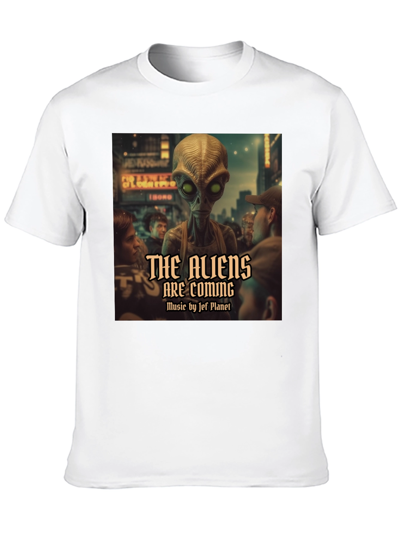Black The Aliens Are Coming Graphic T-Shirt view 10