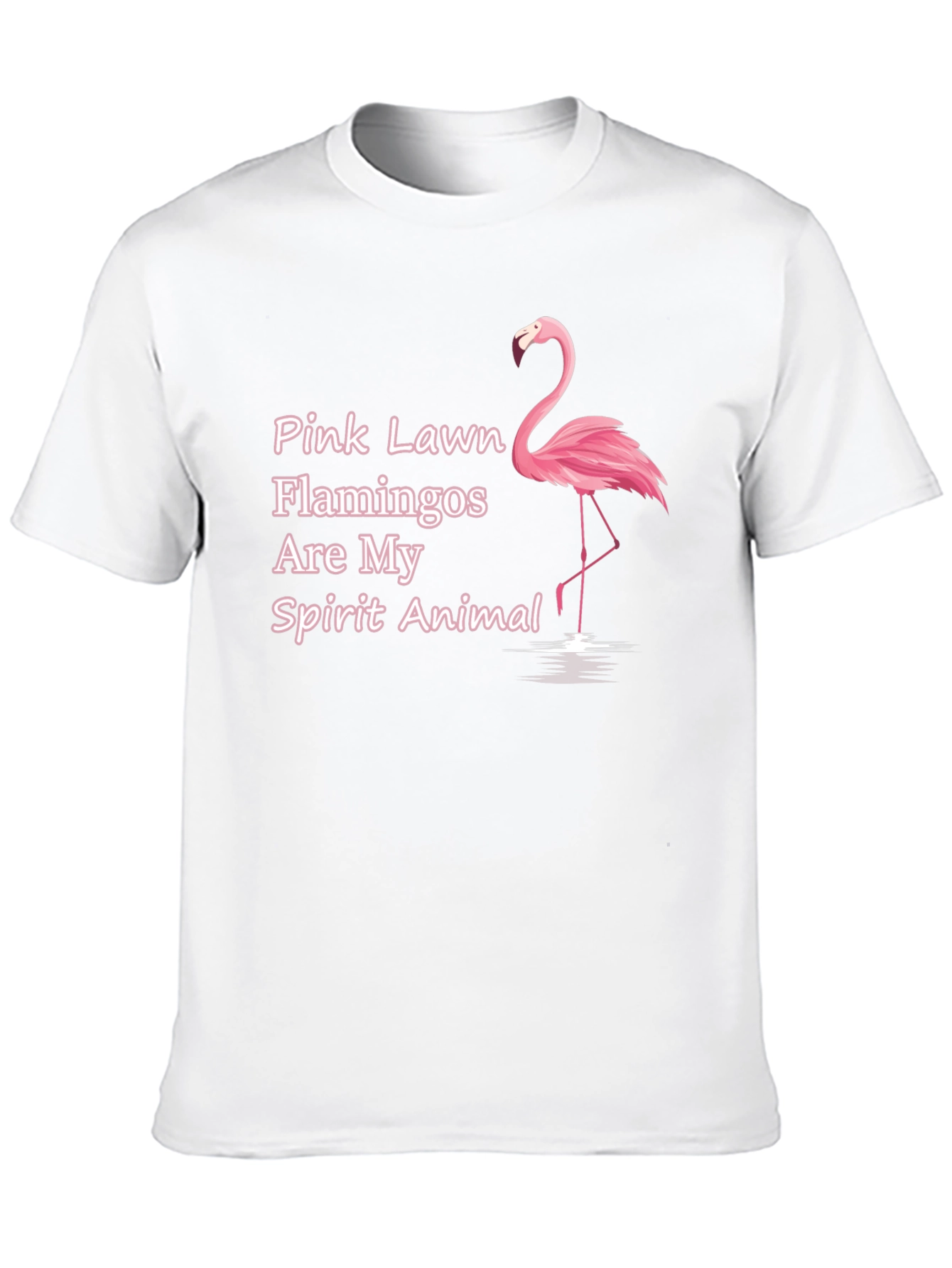 Black Pink Flamingo Spirit Animal T-Shirt view 10