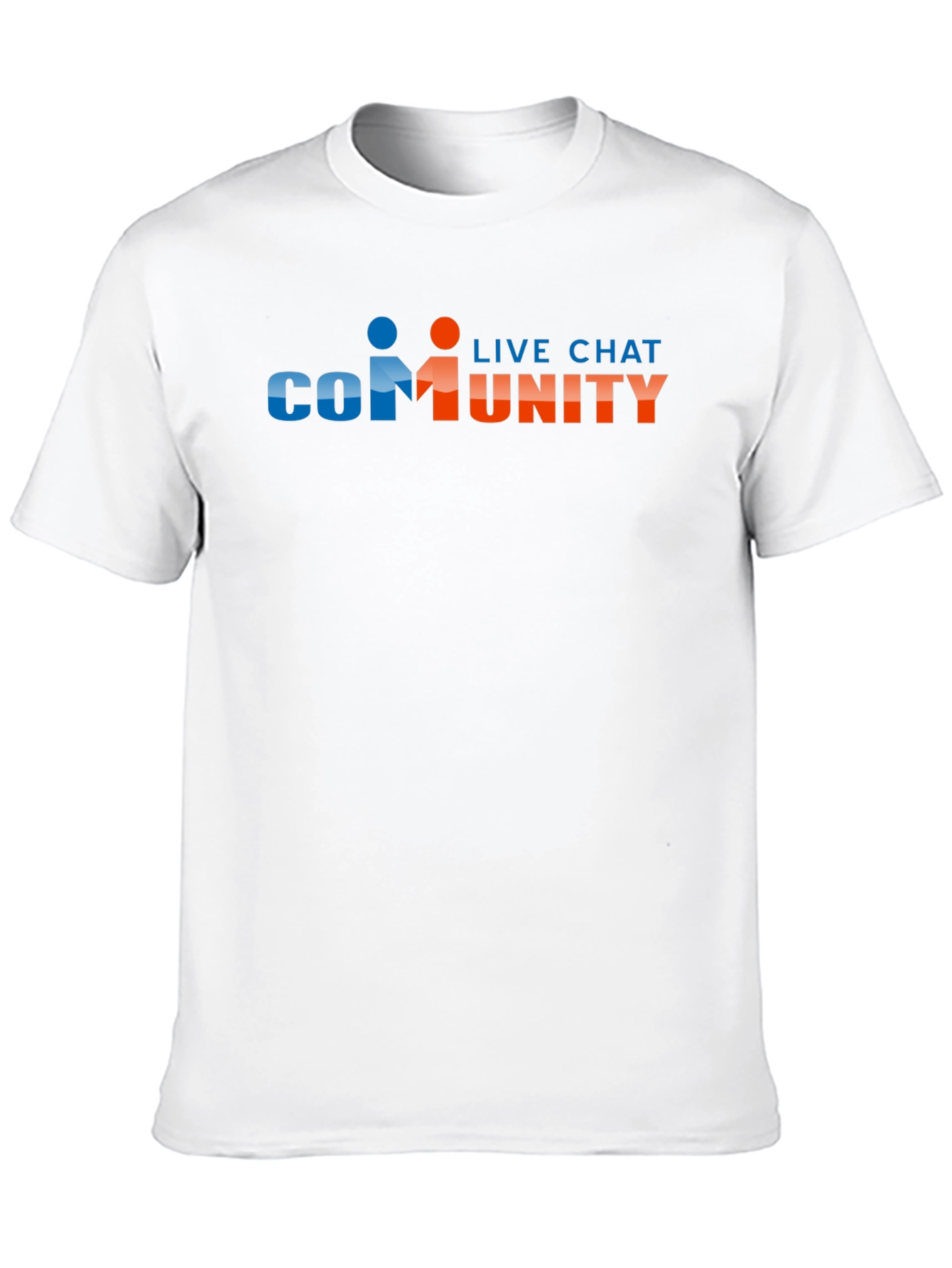 Community Live Chat Graphic Black T-Shirt - 10