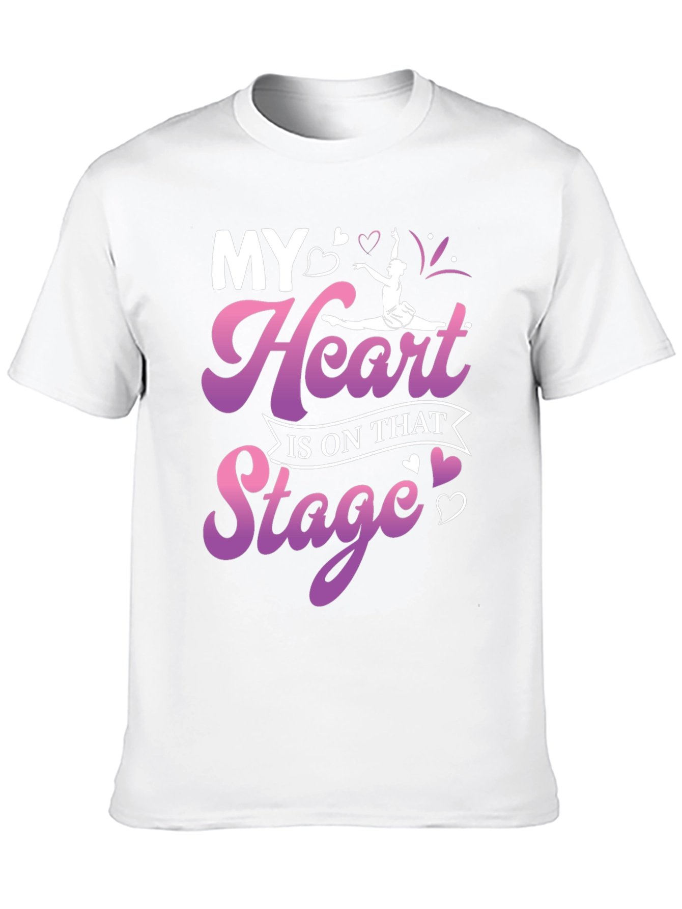 Black My Heart Is On That Stage T-Shirt view 10
