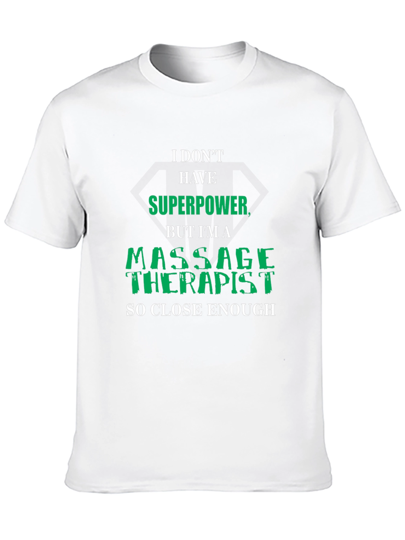 Black Massage Therapist Superpower Graphic Tee view 10