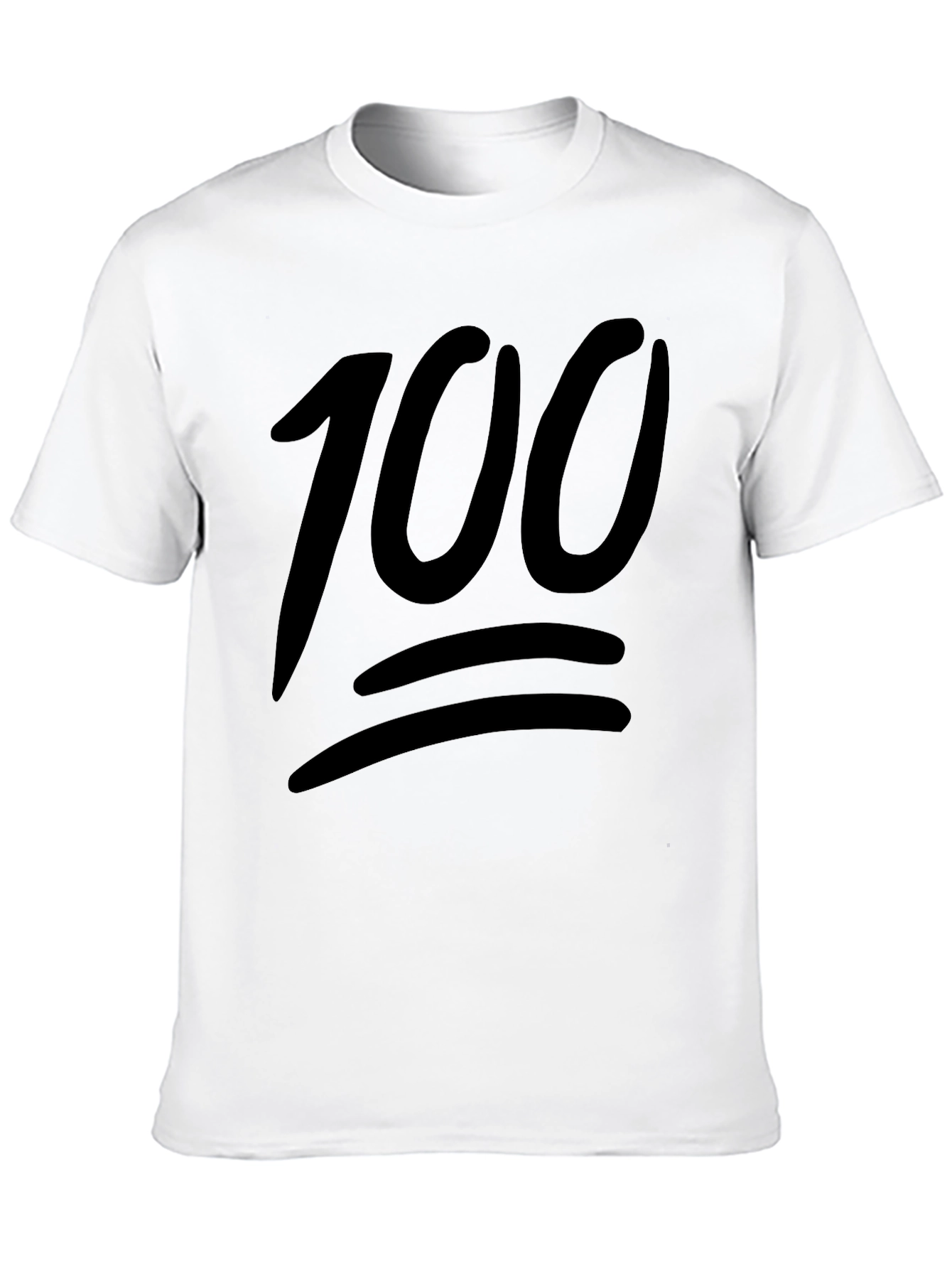 Black 100 Emoji Black T-Shirt - Express Yourself view 10