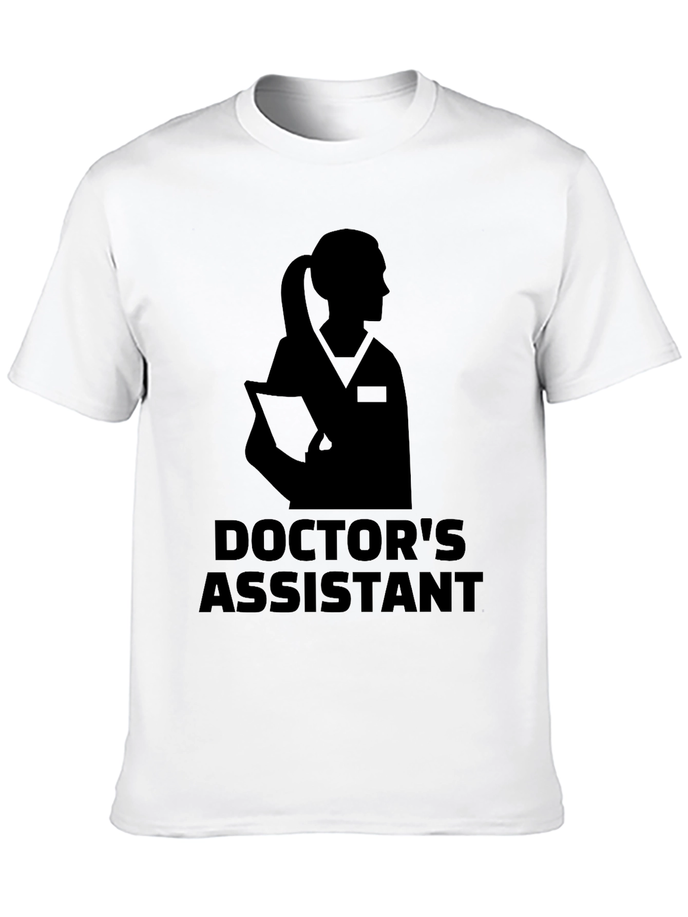 Black Doctor's Assistant Graphic T-Shirt view 10