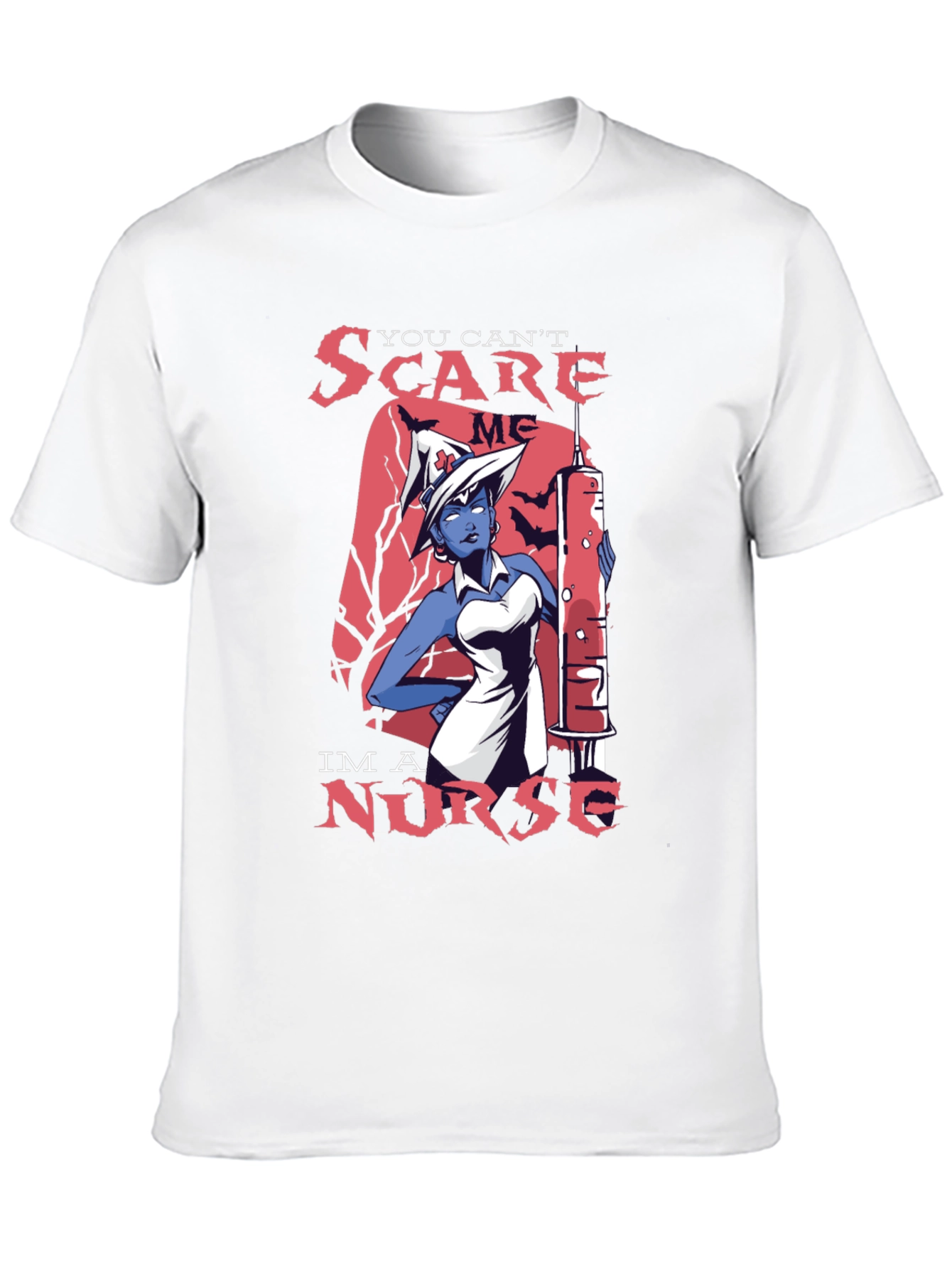 Black You Can't Scare Me, I'm a Nurse T-Shirt view 10