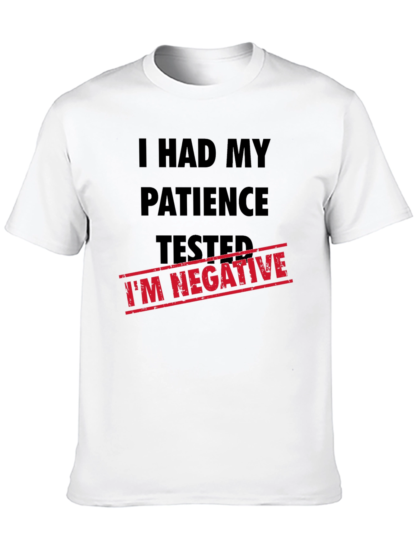 Black I Had My Patience Tested - Men's Novelty Graphic T-Shirt view 10
