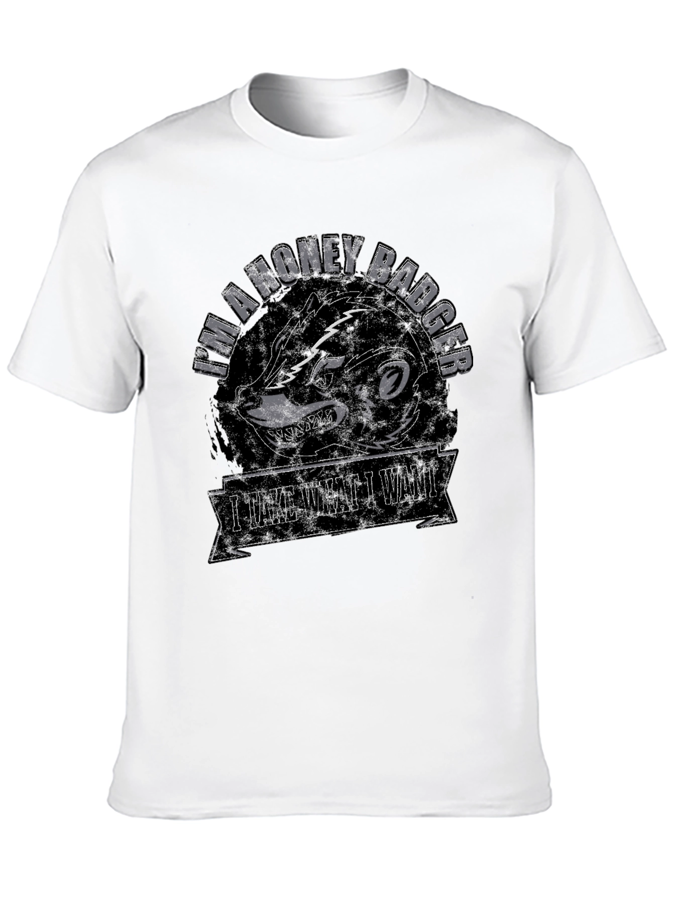 Black Honey Badger Graphic T-Shirt - I Take What I Want view 10