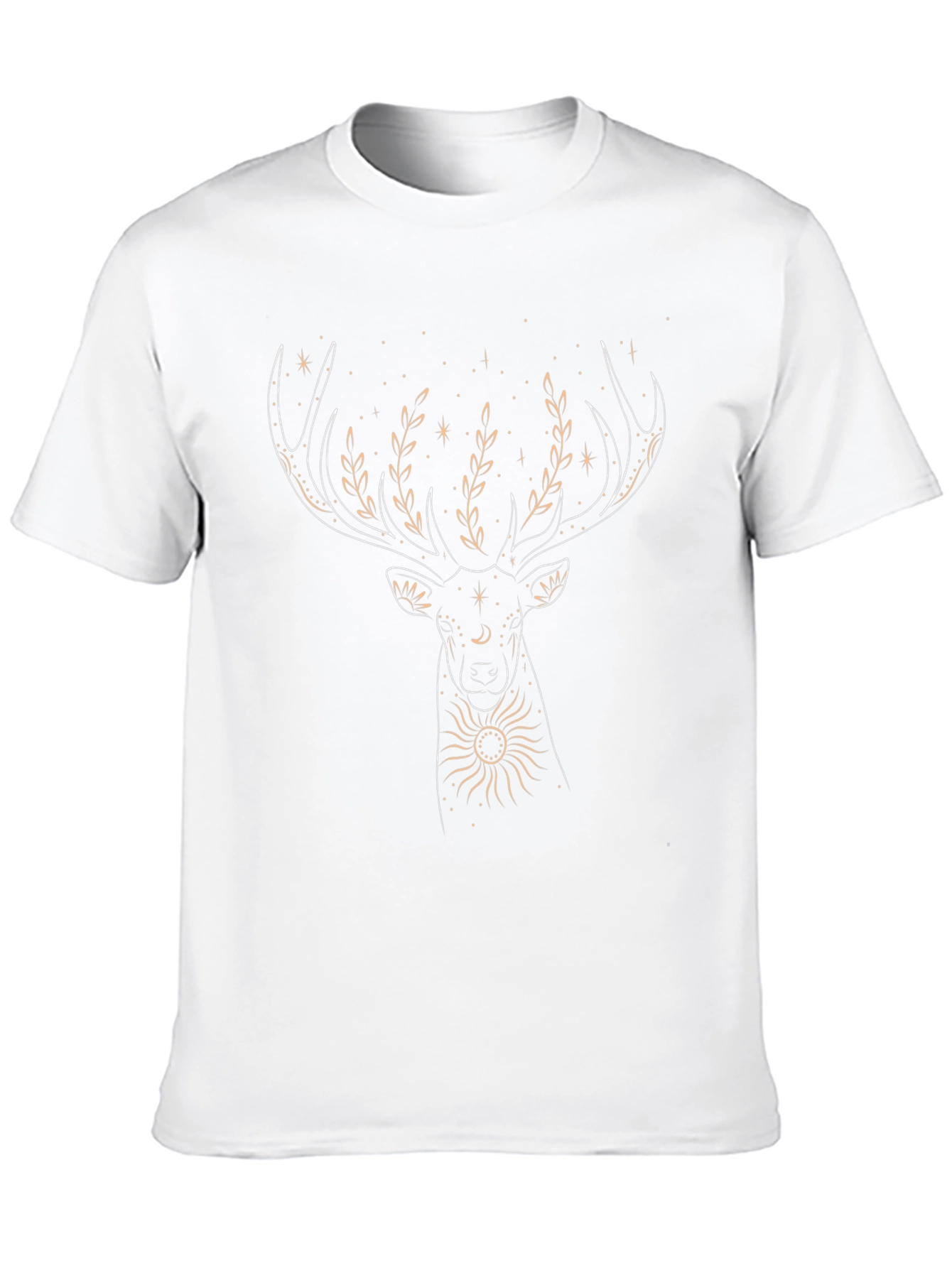Black Celestial Deer Graphic Tee view 10