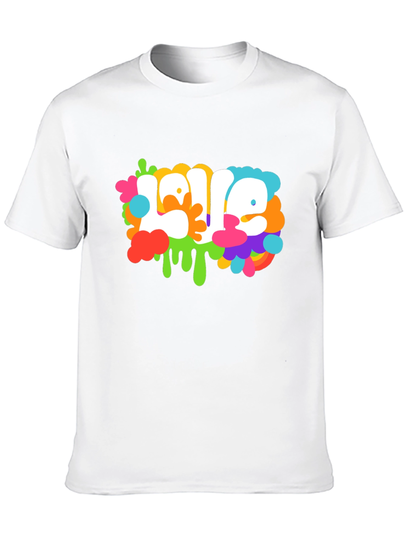 Black Colorful 'Love' Graphic Tee view 10