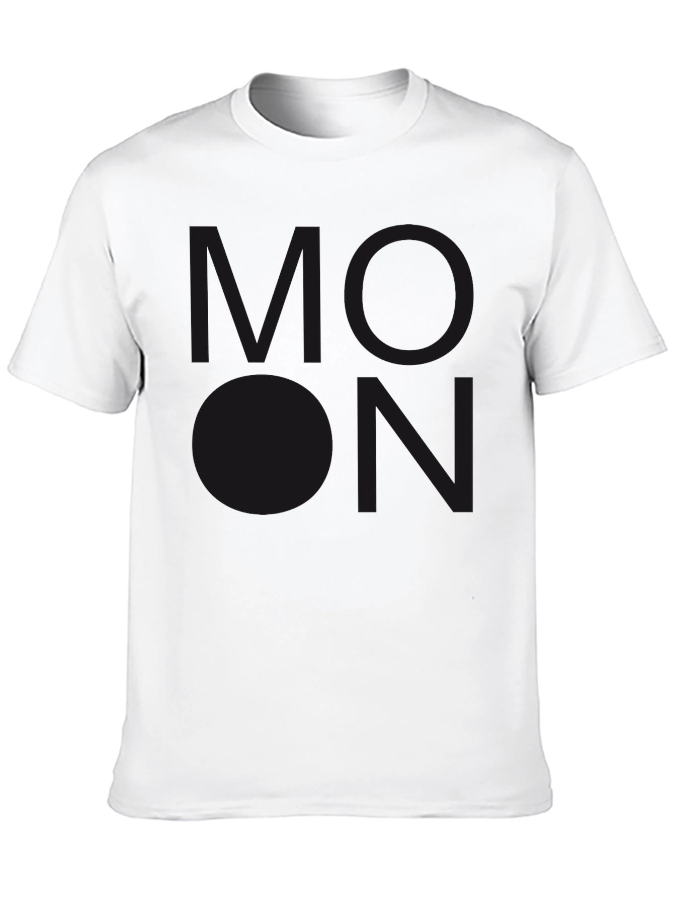 Black Men's Black T-Shirt with Subdued Graphic Print view 10