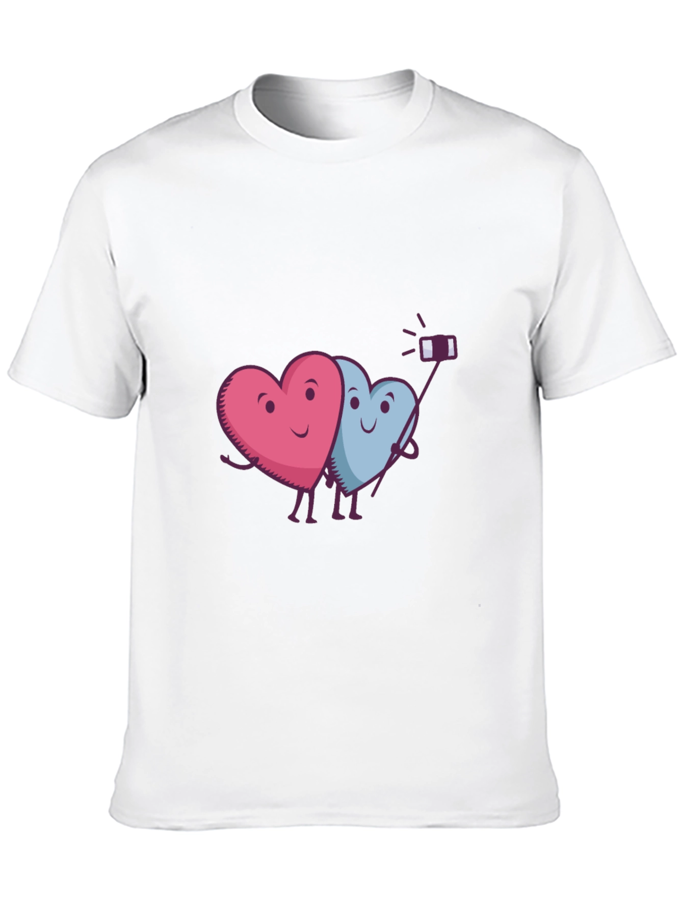 Black Heart Selfie Graphic T-Shirt - Cute & Trendy view 10