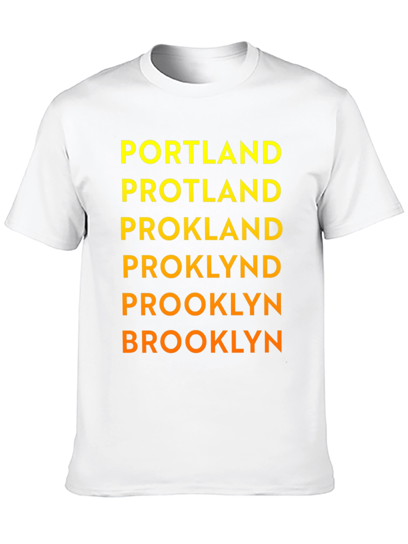 Black Funny Wordplay Graphic Tee - Portland, Brooklyn view 10