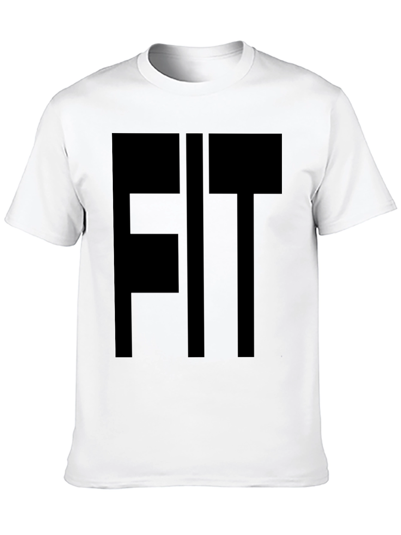 Black FIT Graphic Tee - Black Cotton Blend view 10