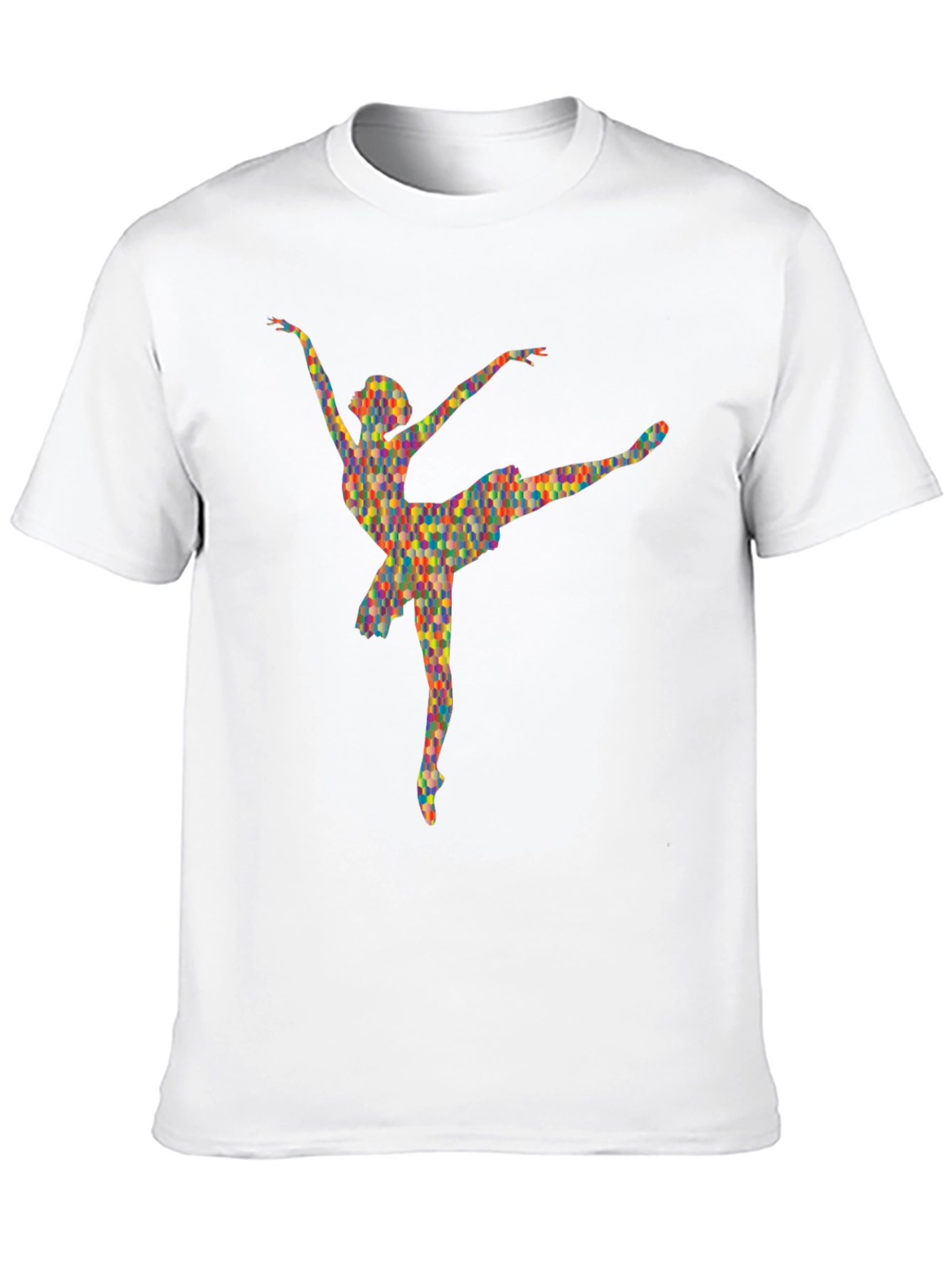 Black Geometric Ballerina Black T-Shirt view 10